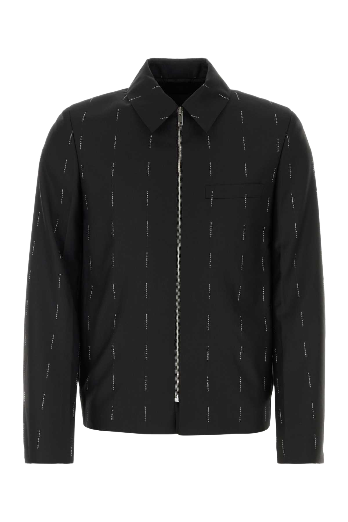 Embroidered Twill Blazer Black Exterior: Wool Lining: Cupro Giacche E Gilet