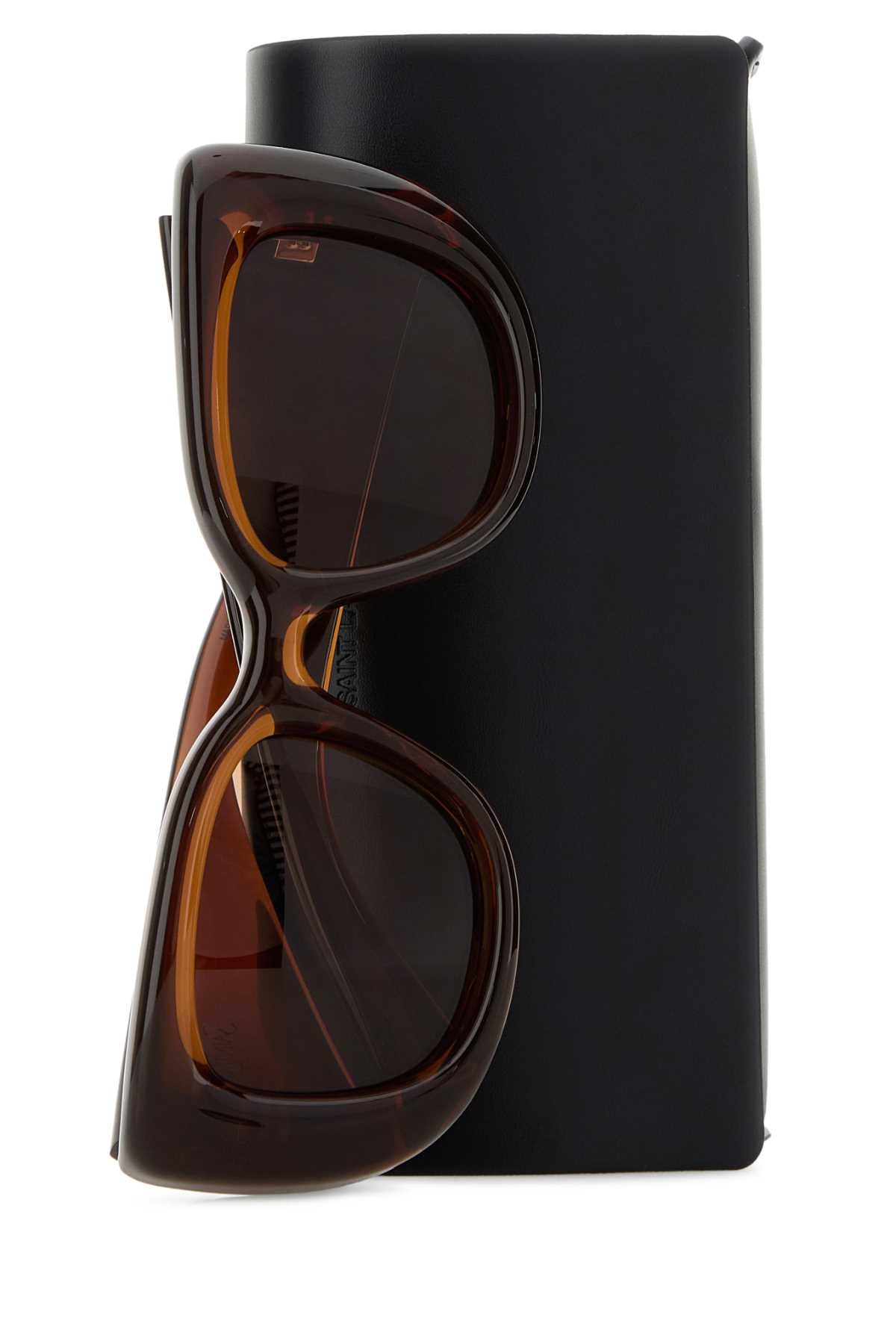 Brownbrownnicotine Exterior: Acetate Occhiali Da Sole