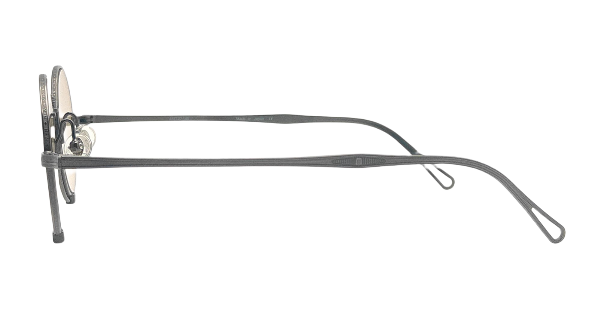 10601h - Shiny Silver Cafe Brown Titanium Sunglasses