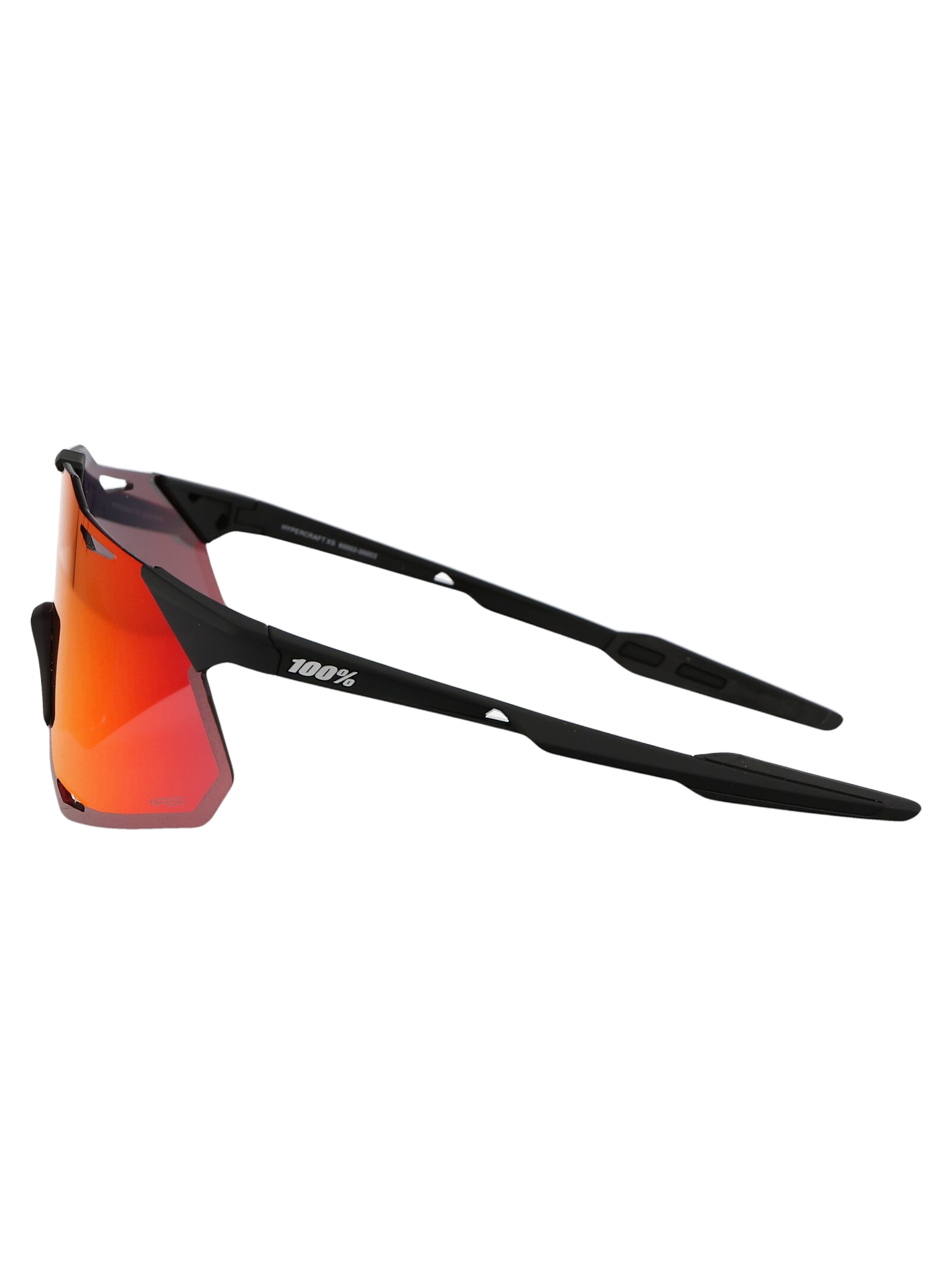 Hypercraft Xs Soft Tact Black - Hiper Red Multilayer Mirror Lens Acetate Sunglasses
