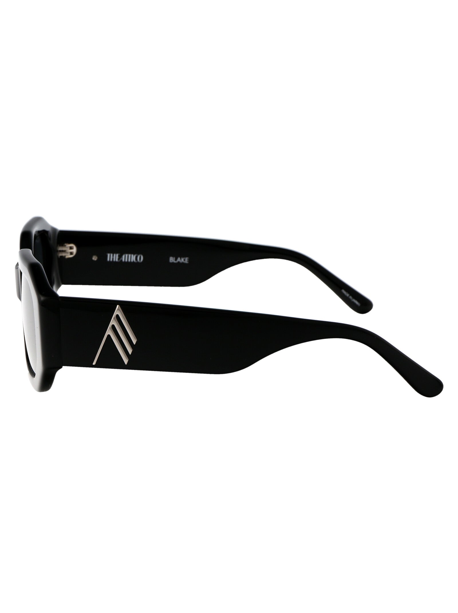 Attico45c1sun C1 Black/silver/grey Acetate Sunglasses