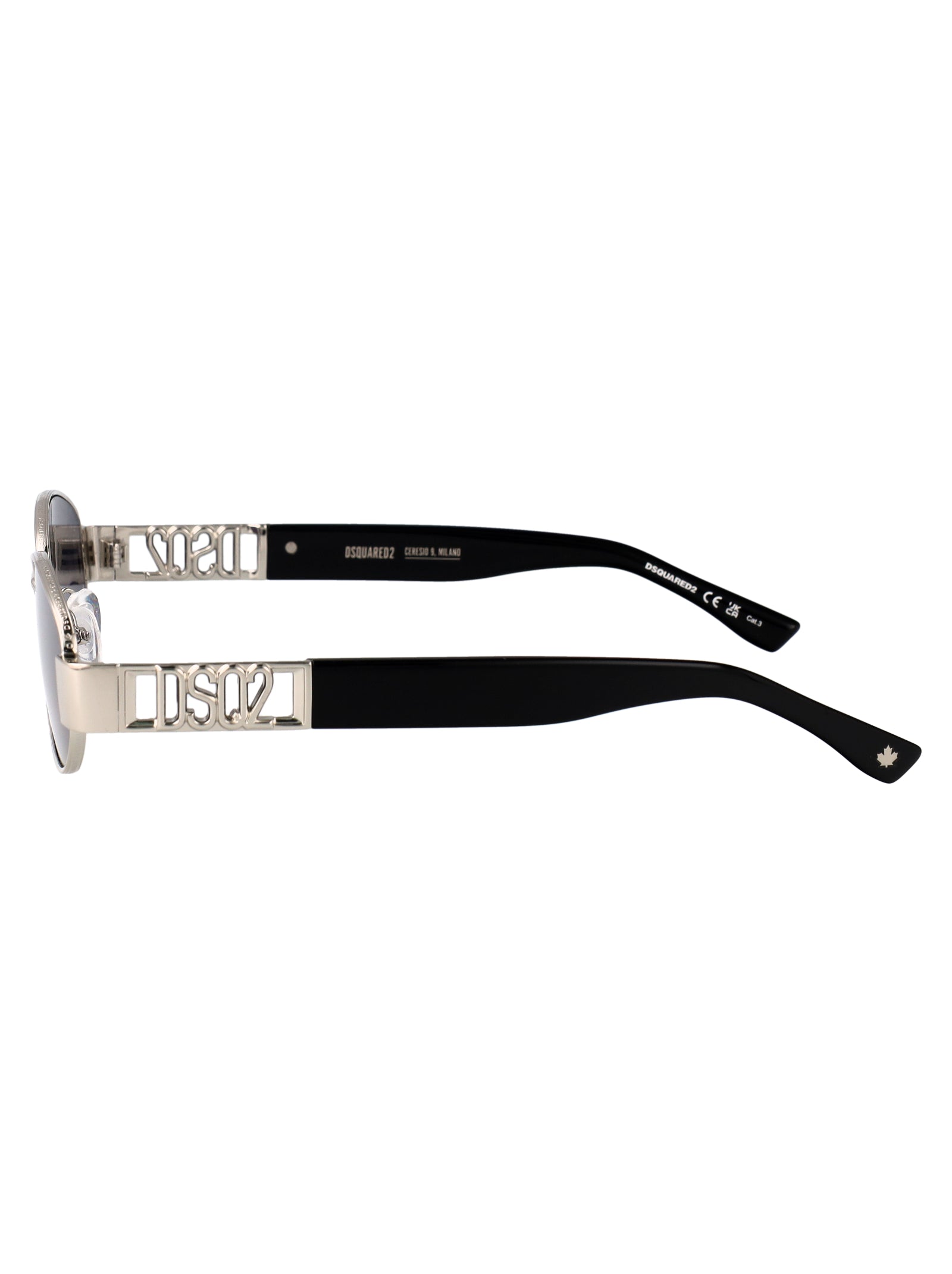 D2 0155-S 010 Palladium Metal Sunglasses