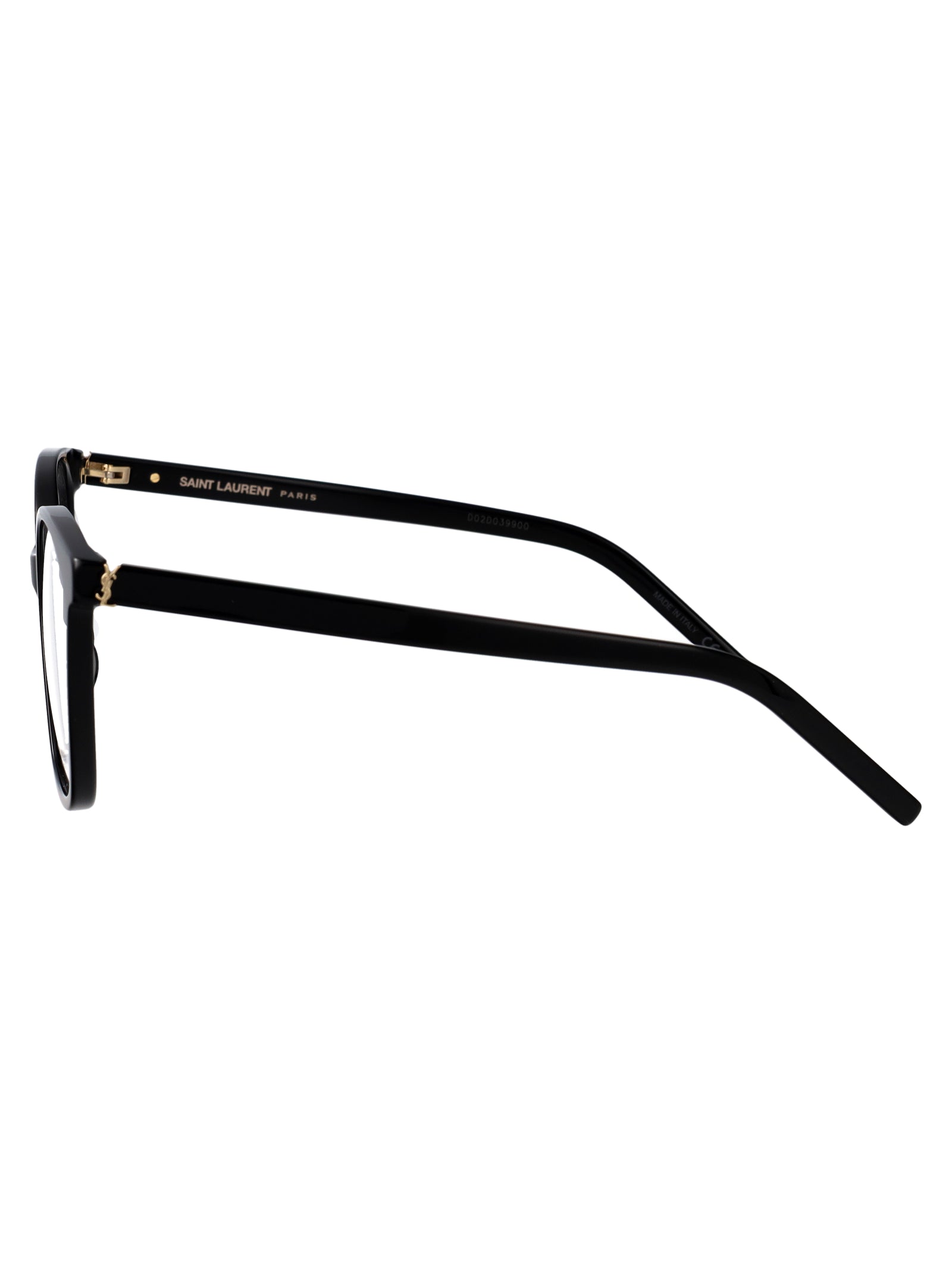 Sl M162 001 Black-black-transparent Acetate Optical