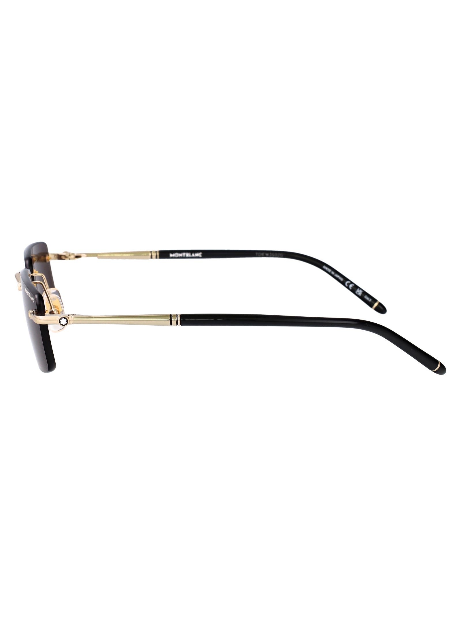 Gold-gold-grey Metal Sunglasses