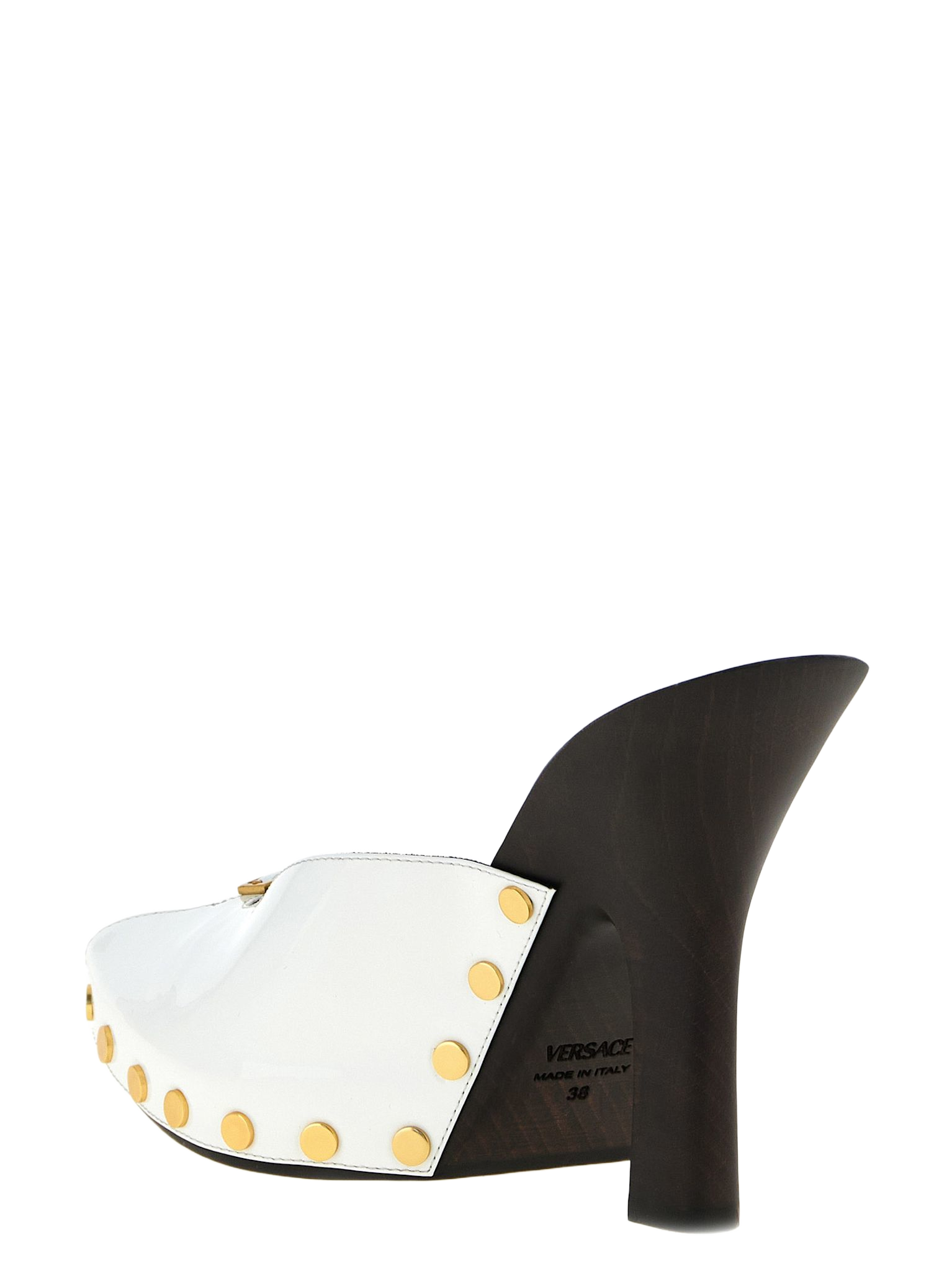 Sassi Clogs White/black Calfskin Leather (bos Taurus) Pumps