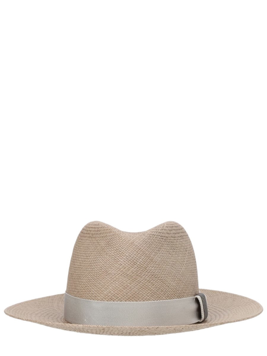 Straw Fedora Beige Hay Hat