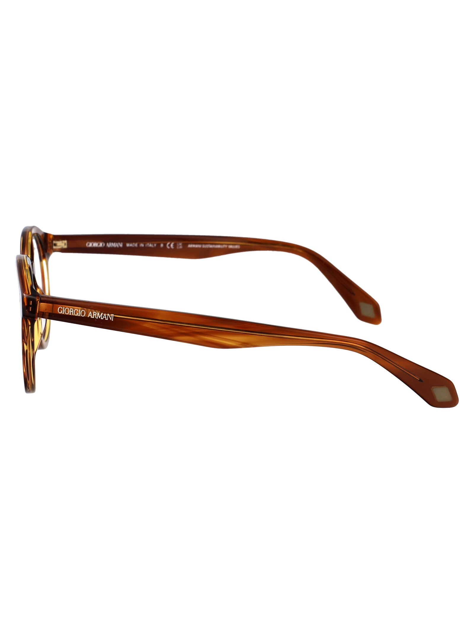 0ar7248 6162 Striped Brown Acetate Optical