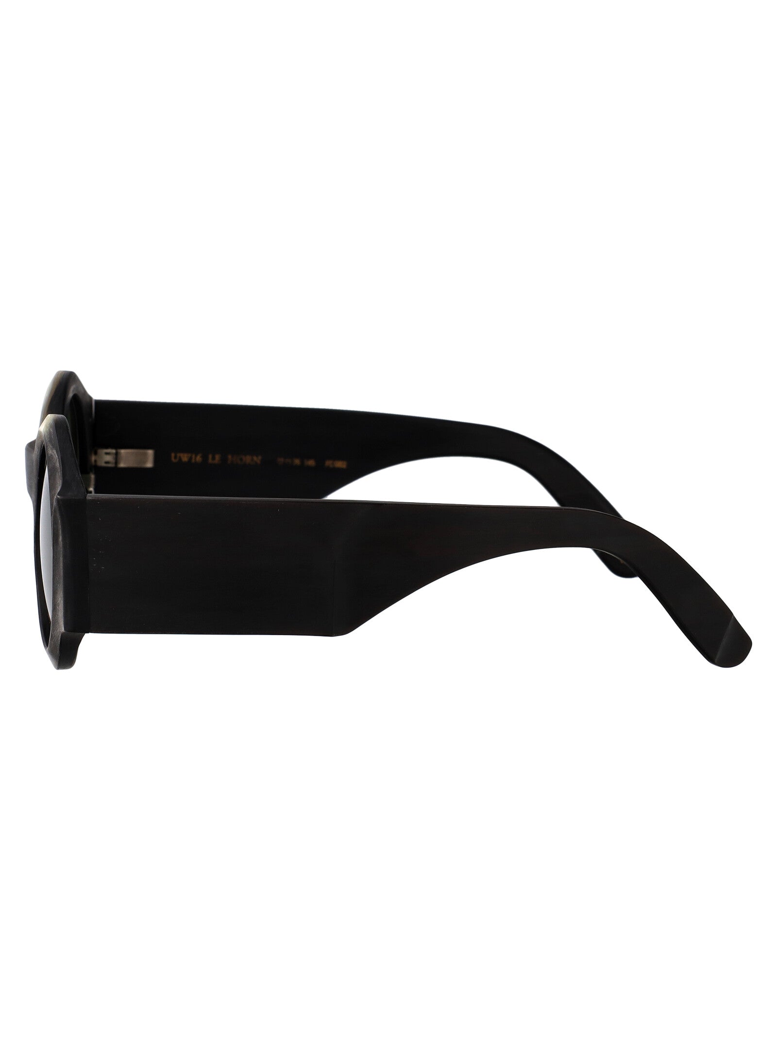 502987 Black And White Horn Sunglasses