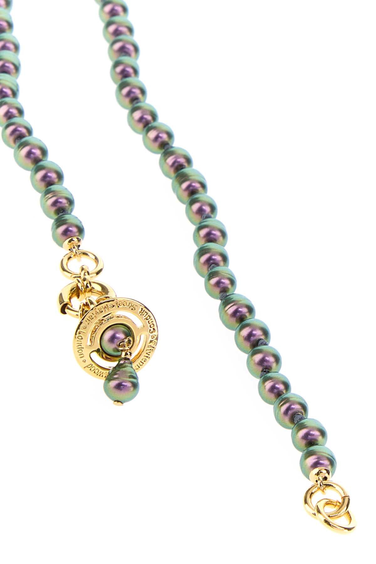 Goldvitrailmediumcrystalpurplep Collane