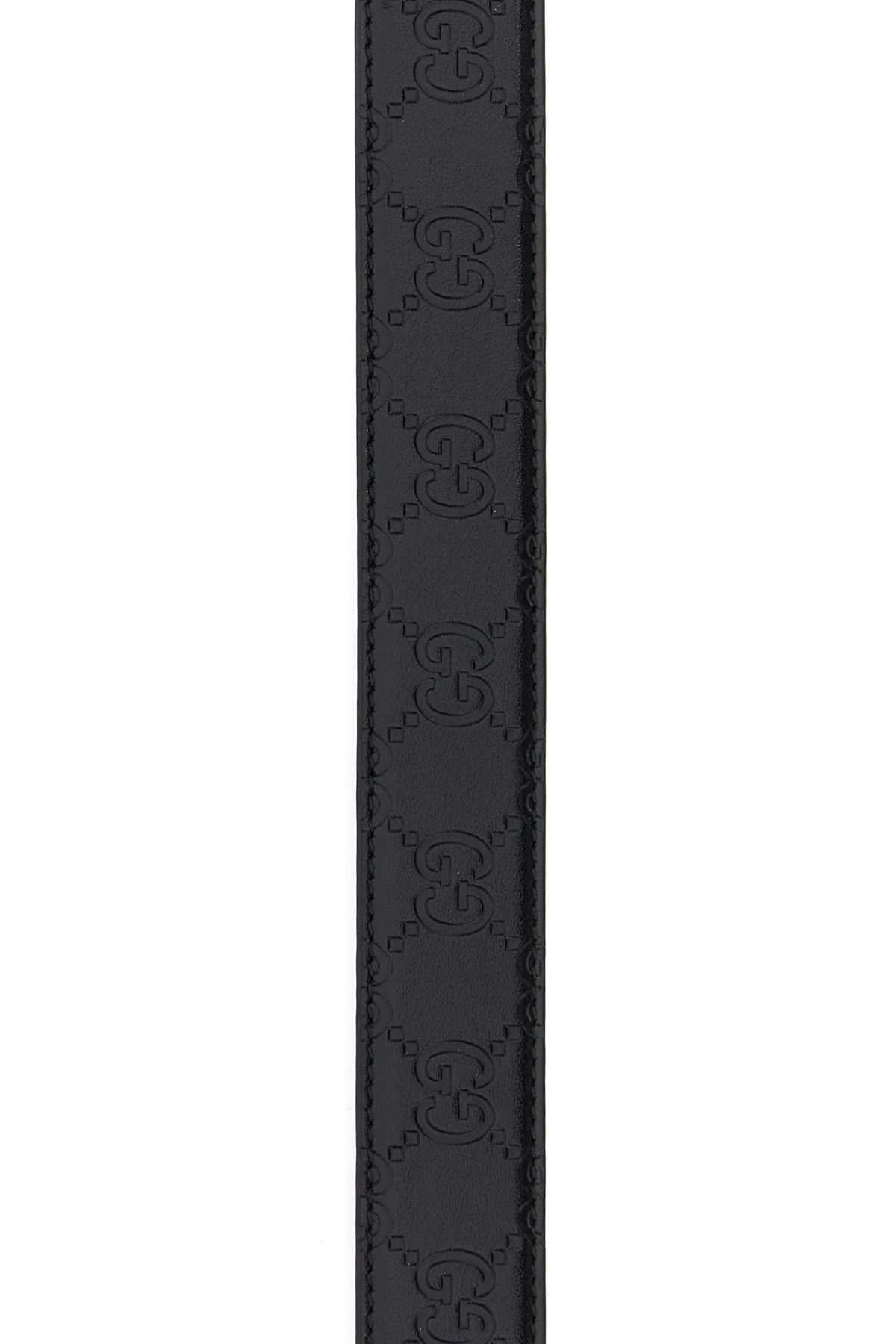 Blackblackblack Calf Skin Cinture