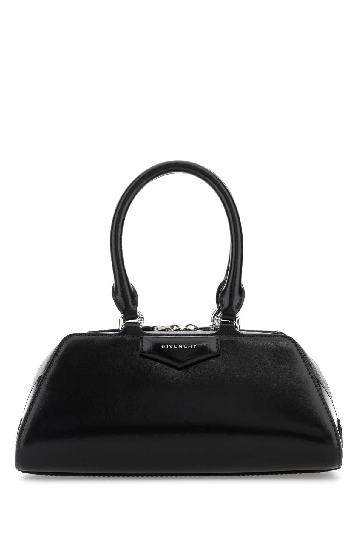 Black Leather Mini Antigona East-West Handbag Borse A Mano