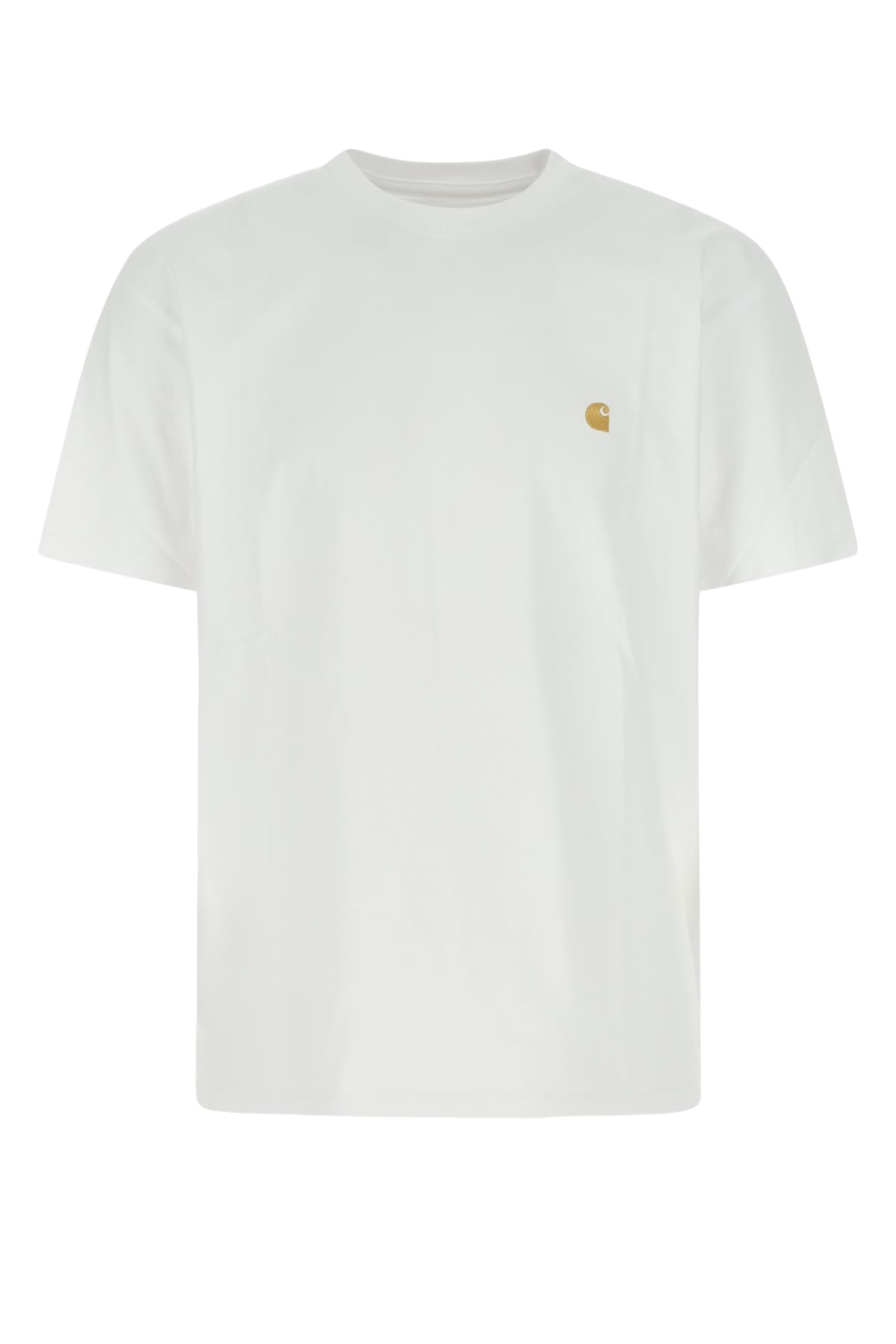 White Cotton S-S Chase T-Shirt Blk Combed Single Jersey