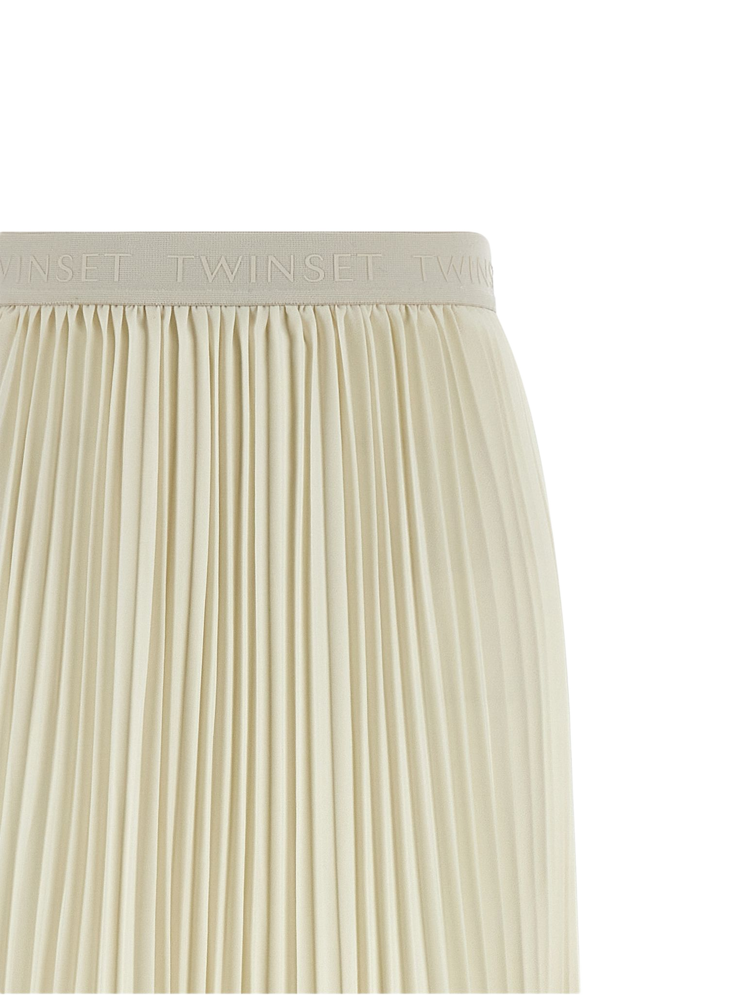 Pleated skirt White Polyester