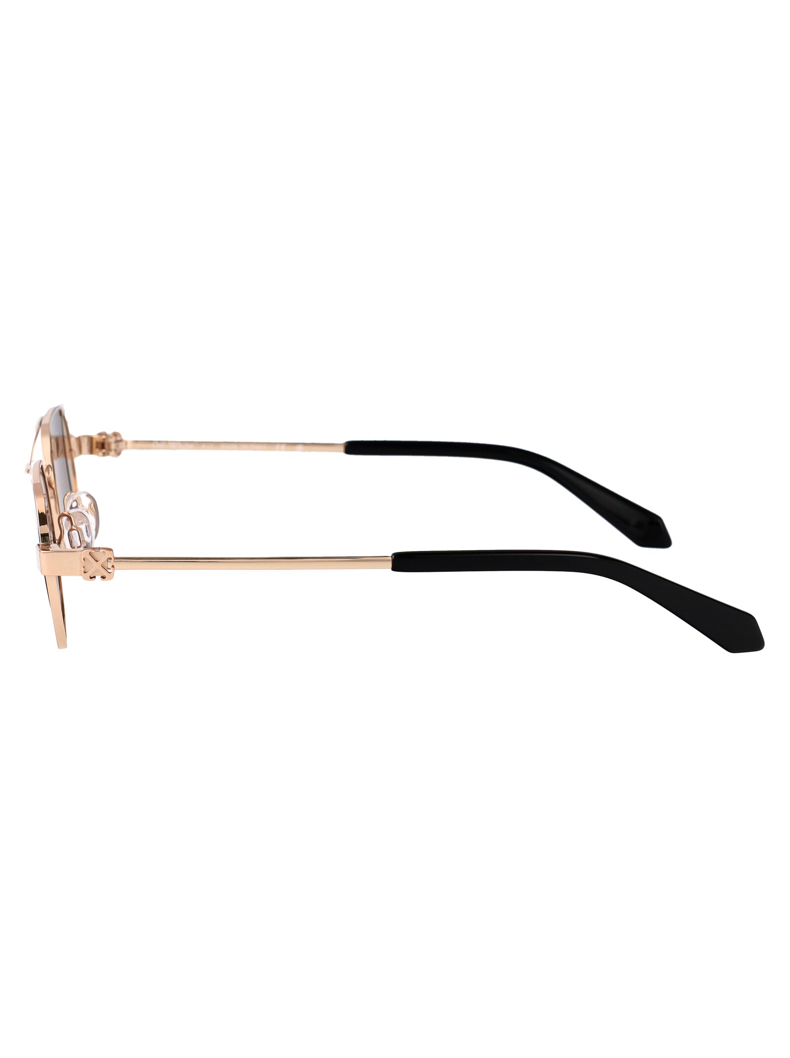 Oeri14hs25met0017664 7664 Gold Brown Acetate + Metal Sunglasses