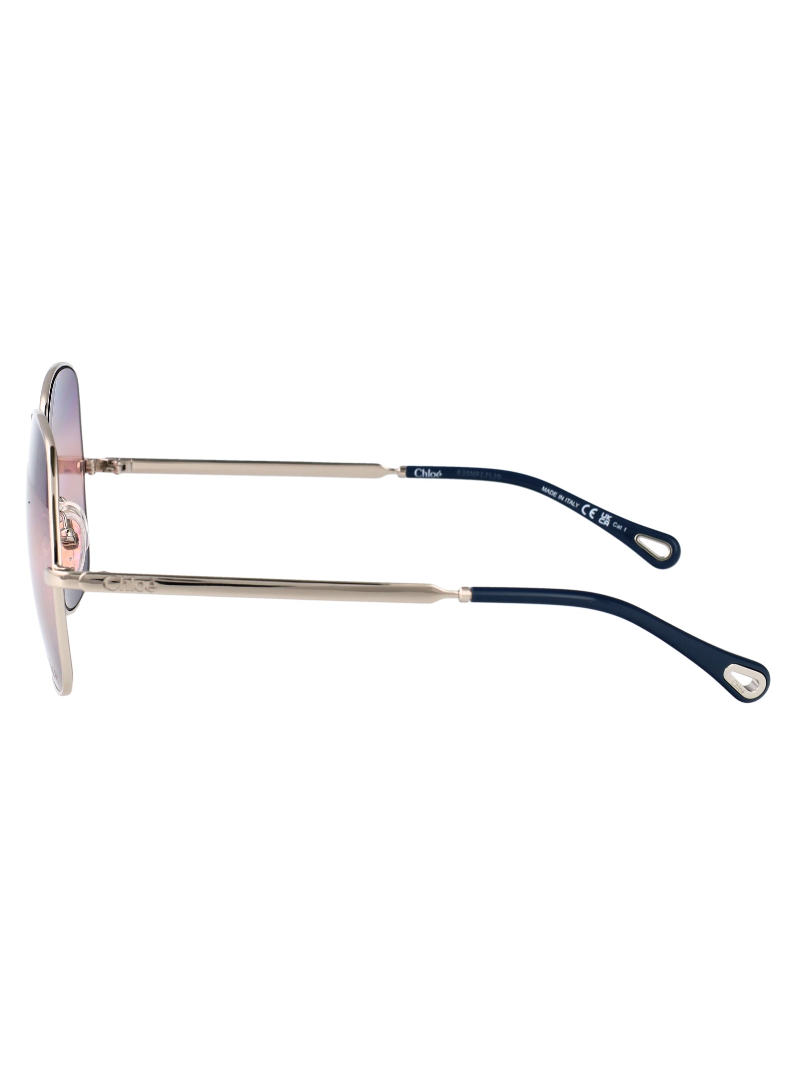 Ch0282s 003 Silver-silver-violet Metal Sunglasses