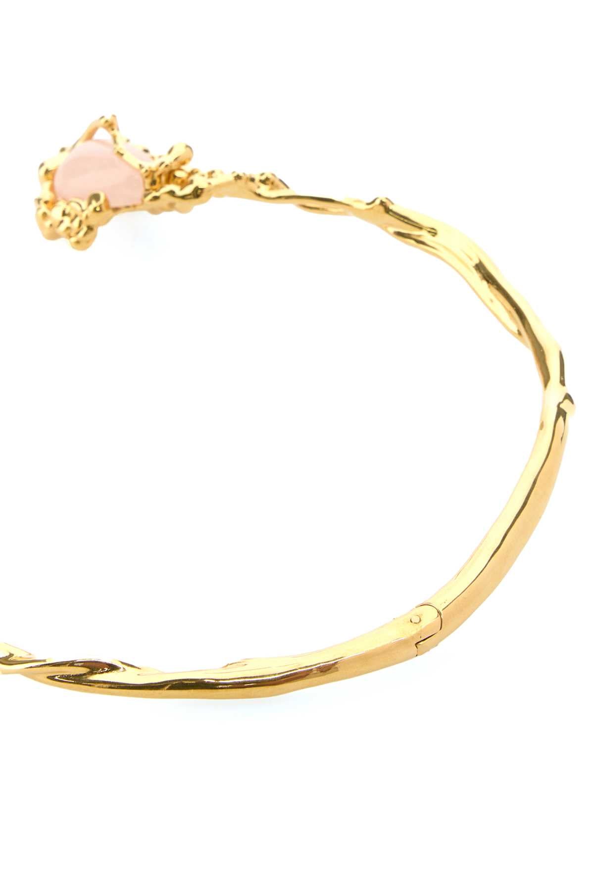 Gold Brassrose Quartz Collane