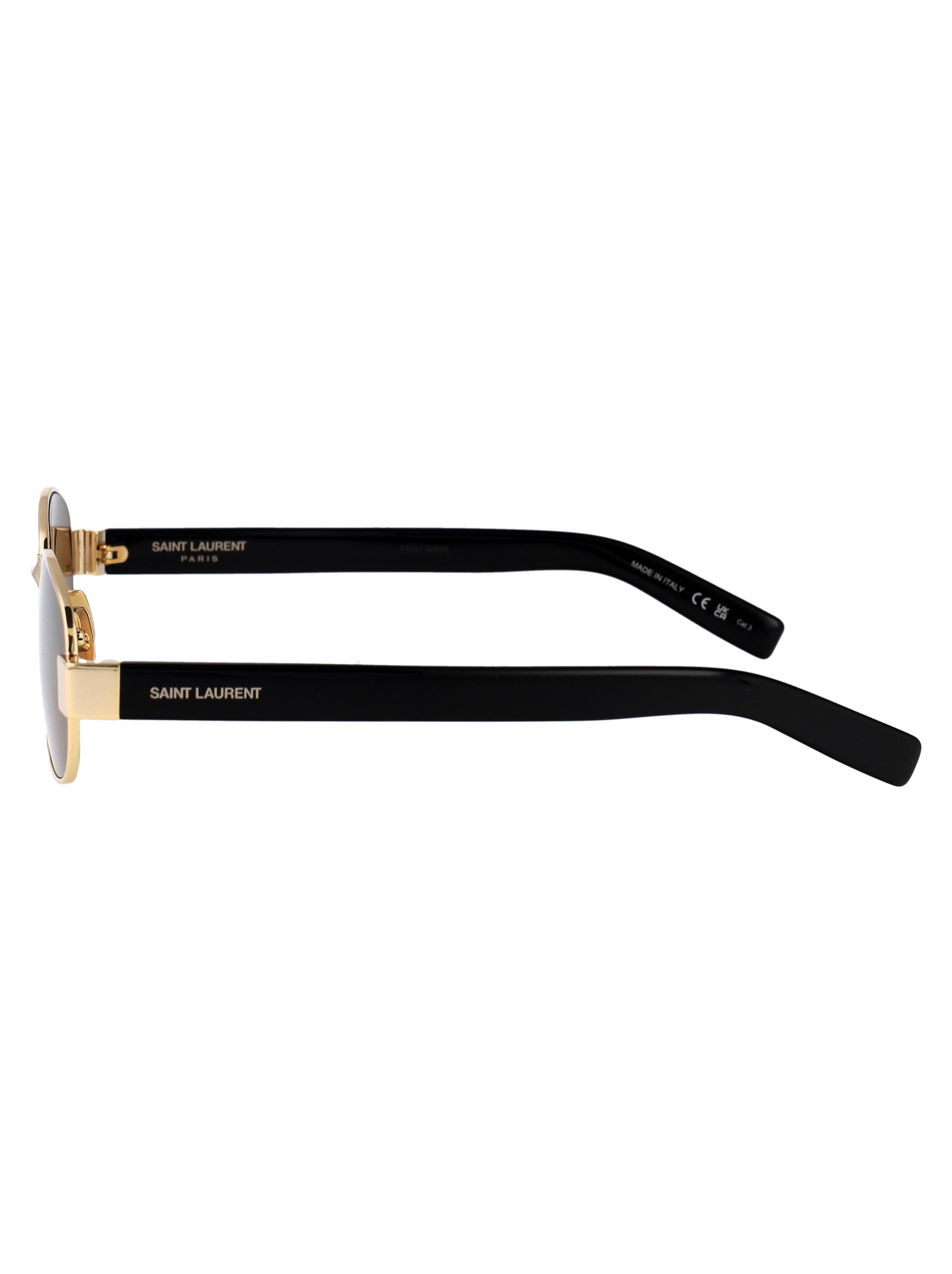 Sl 706 001 Gold-black-brown Metal Sunglasses