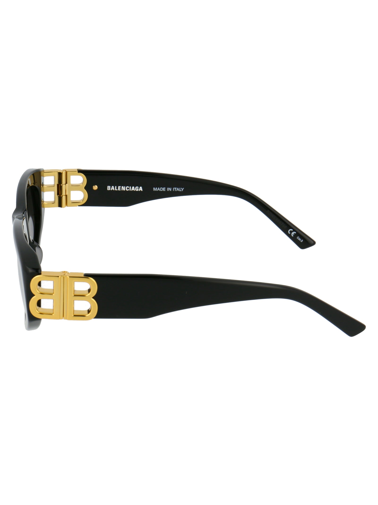001 Black Gold Grey Acetate Sunglasses