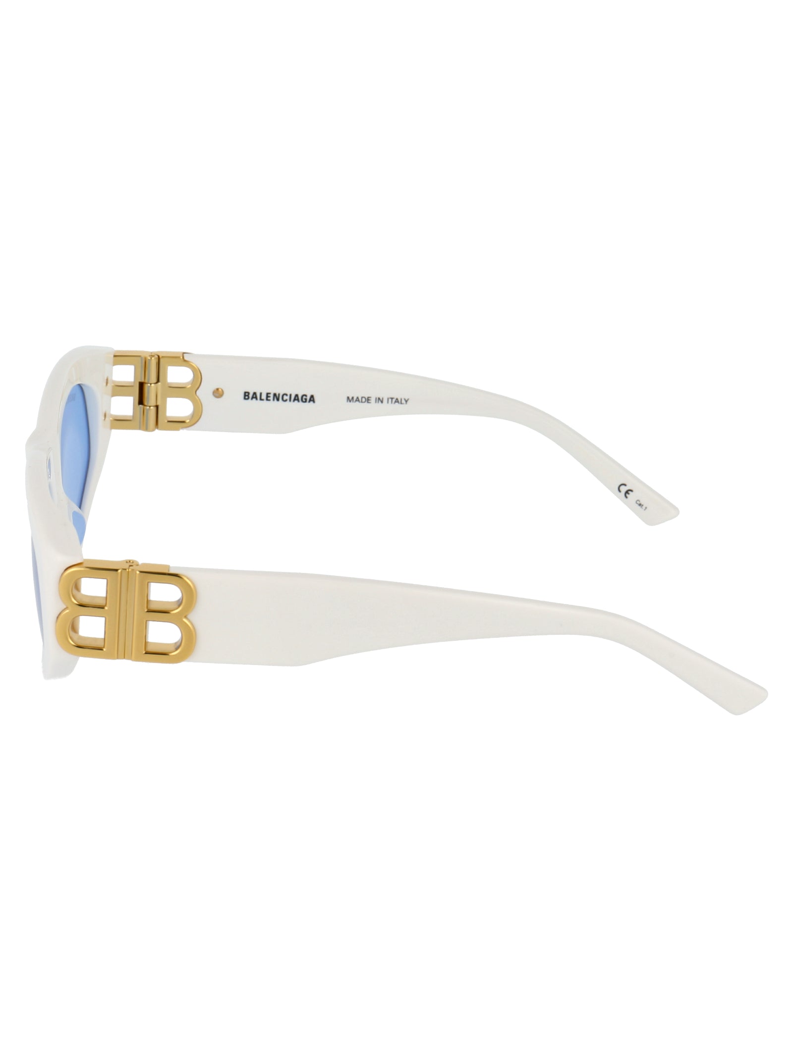 Bb0095s 004 White Gold Light Blue Acetate Sunglasses