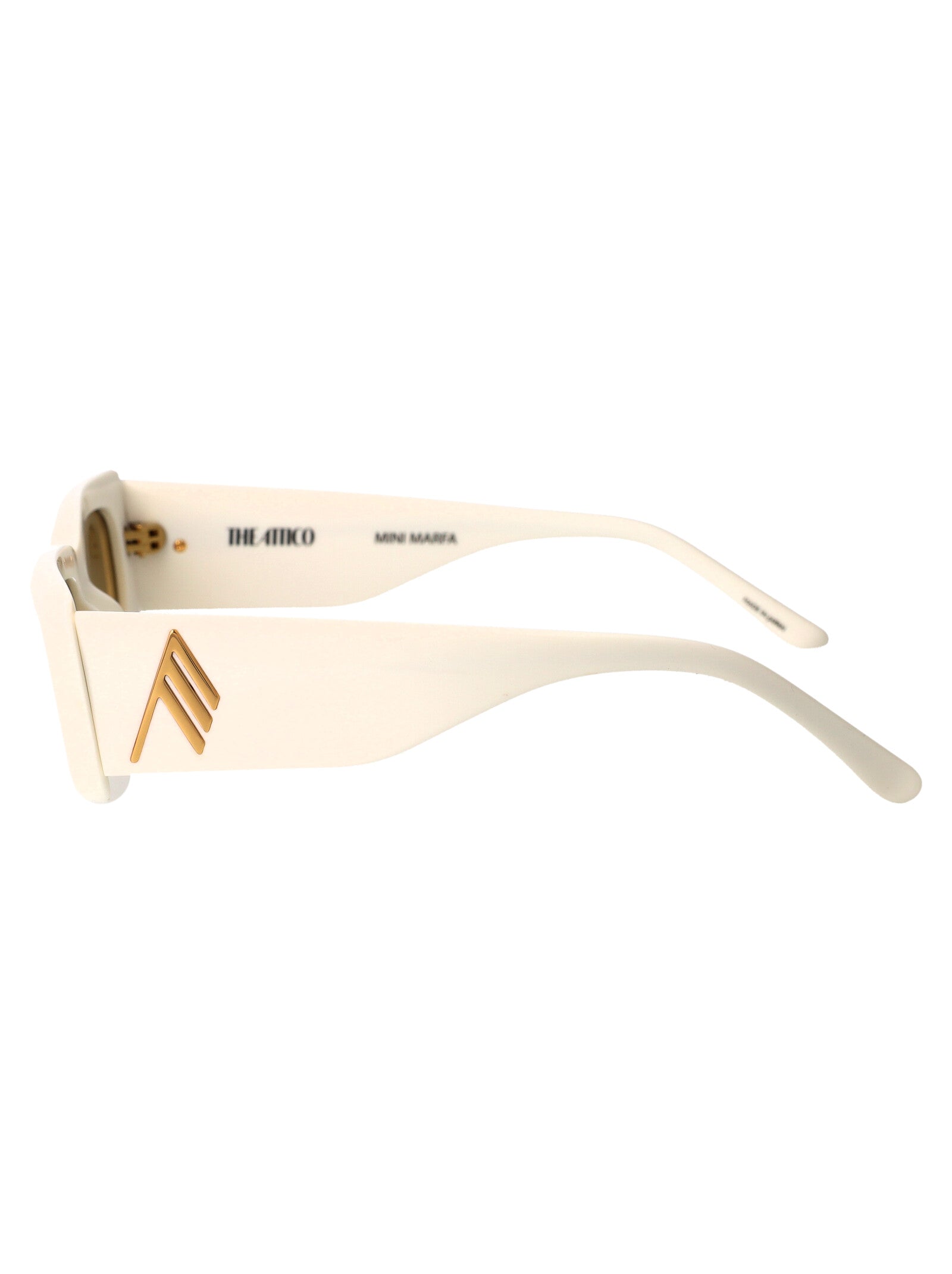 Attico16c10sun 001 White Yellow Acetate Sunglasses