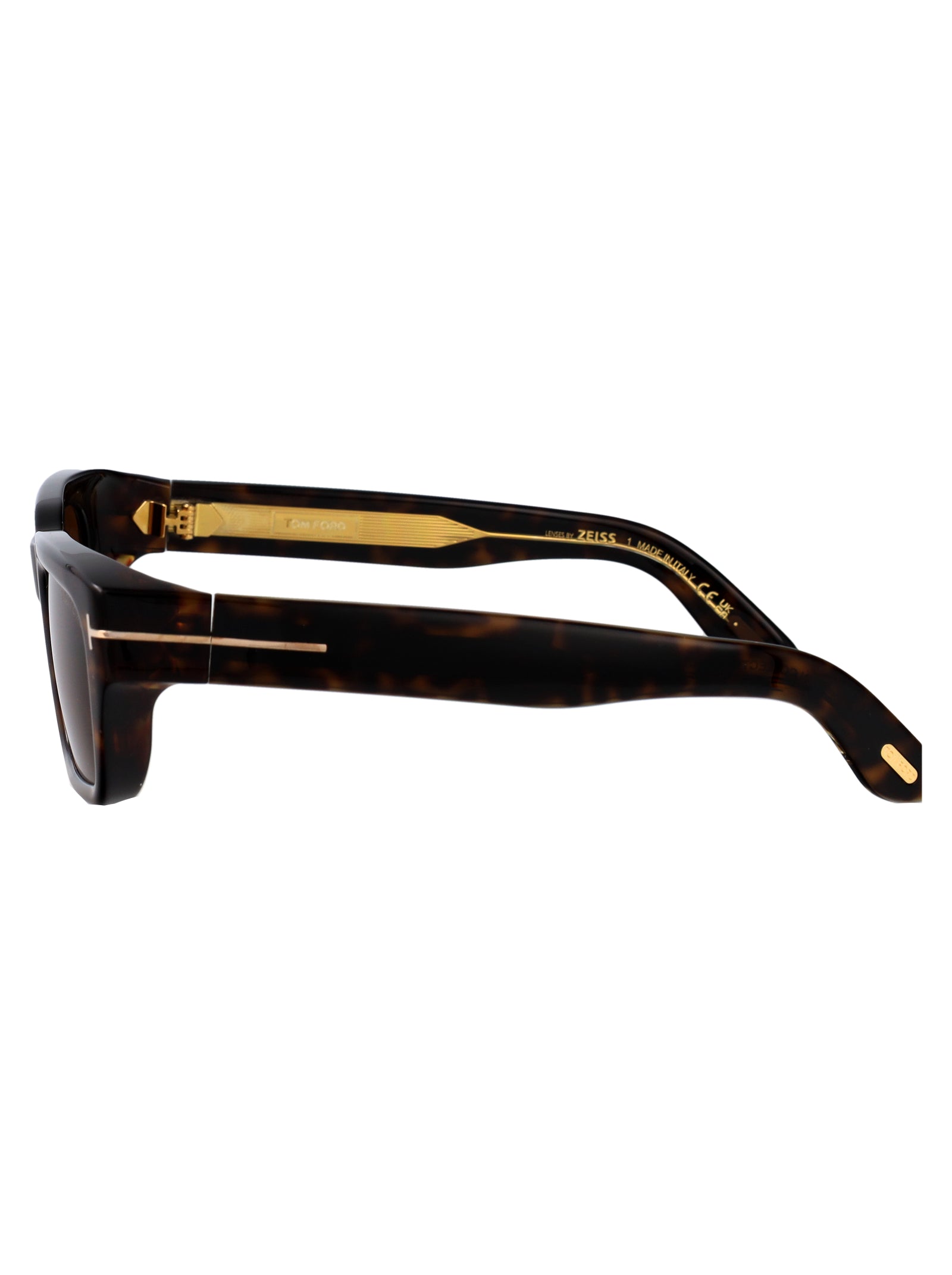Ft1200 01e Nero Lucido / Marrone Acetate Sunglasses