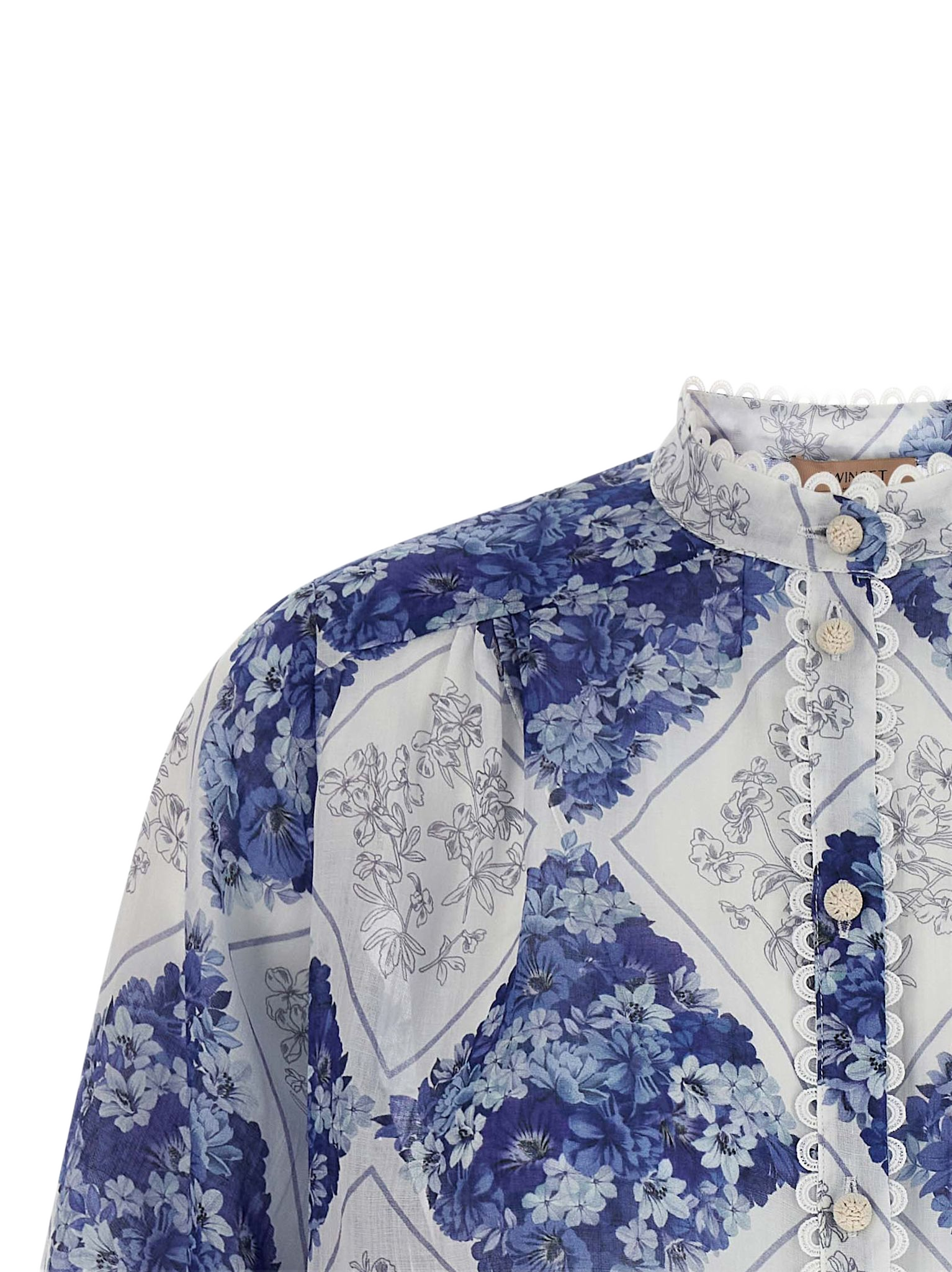 Ramie shirt Multicolor Rays Shirt, Blouse