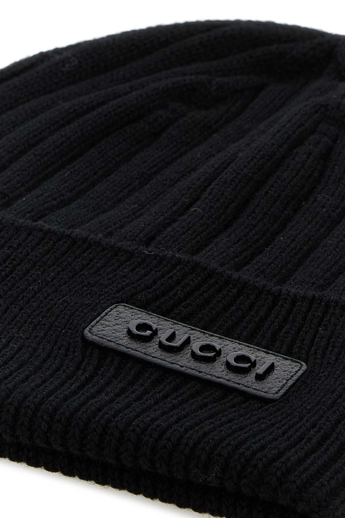 Blackblackblack Wool Fabric Cuffie