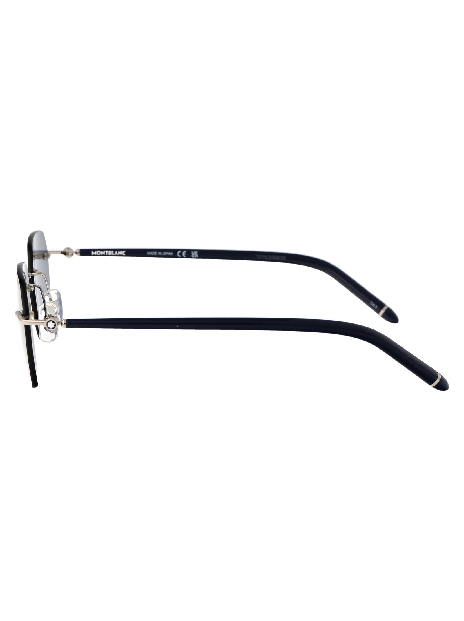 003 Silver Blue Acetate Sunglasses