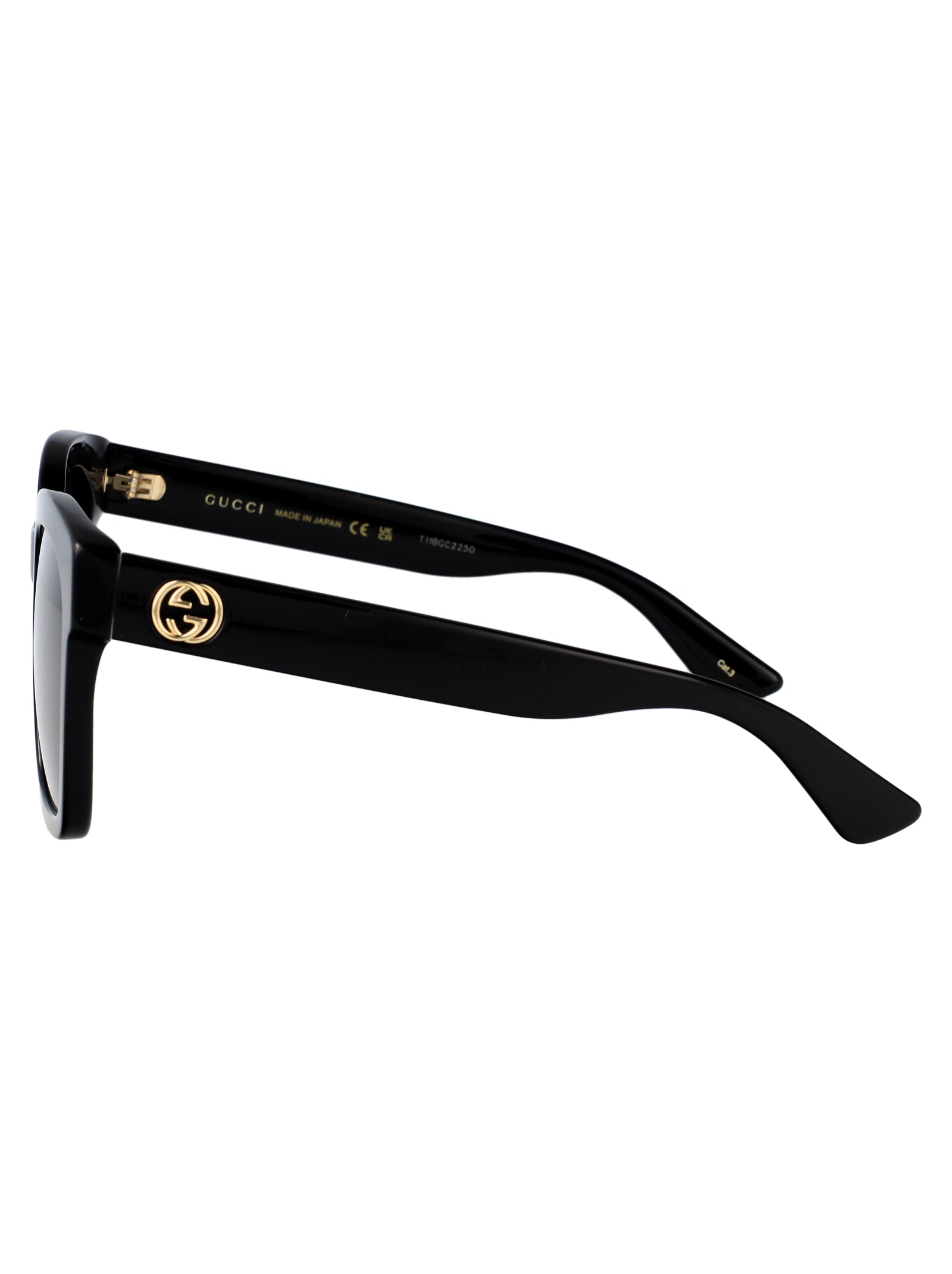 001 Black Grey Acetate Sunglasses