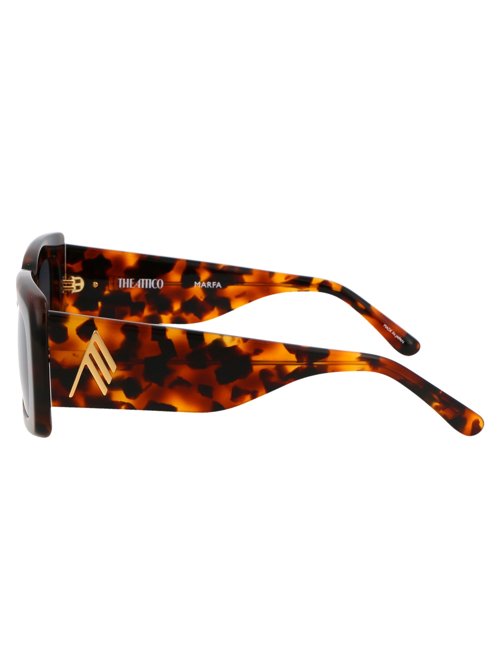 Attico3c24sun C24 T-shell/yellowgold/blue Acetate Sunglasses