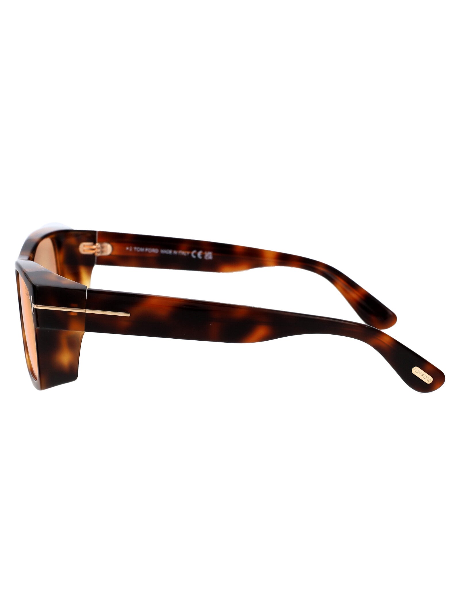 Ft1181-S 53e Orange Havana Acetate Sunglasses