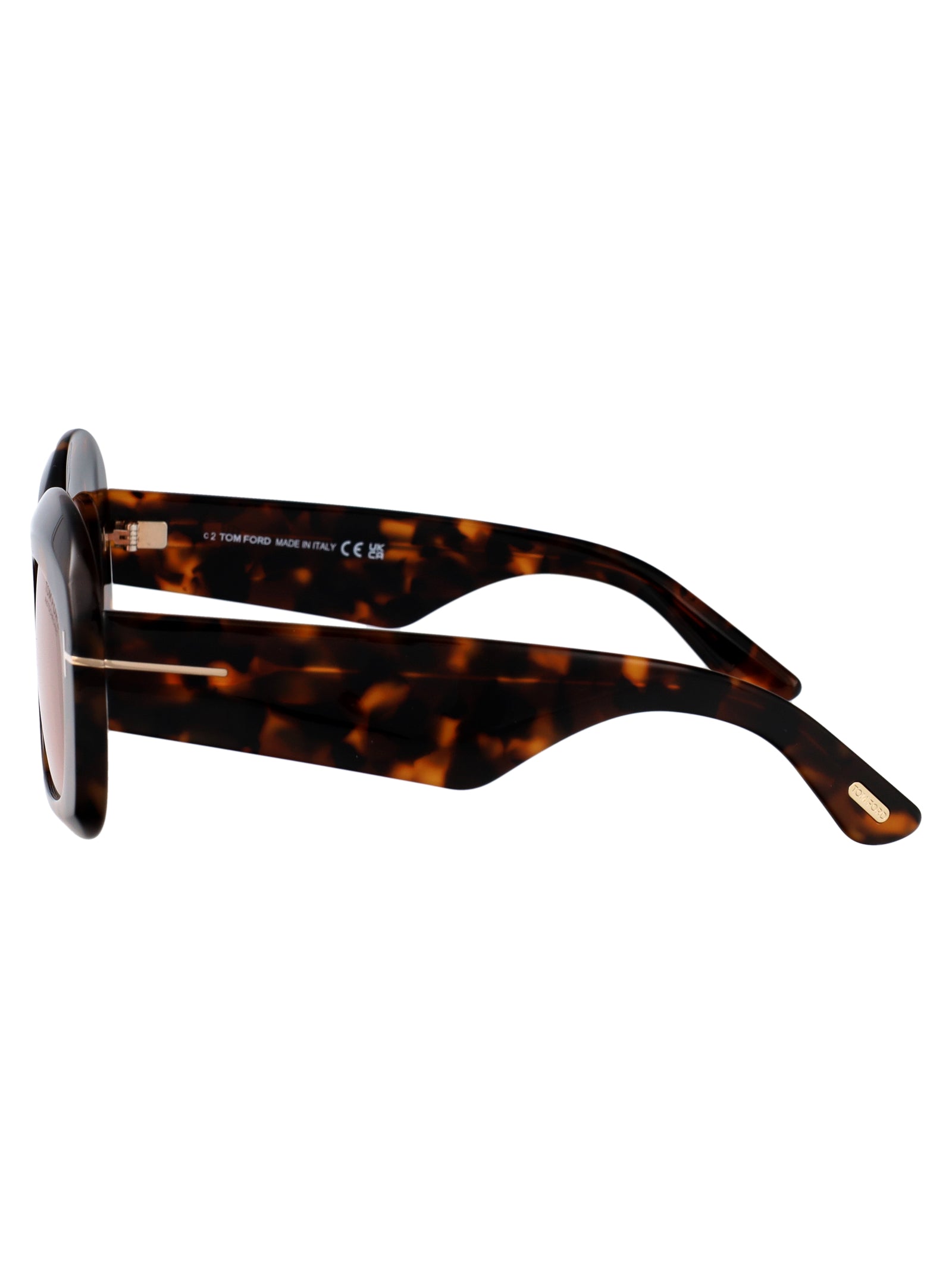 Ft1219 52y Avana Scura / Viola Acetate Sunglasses