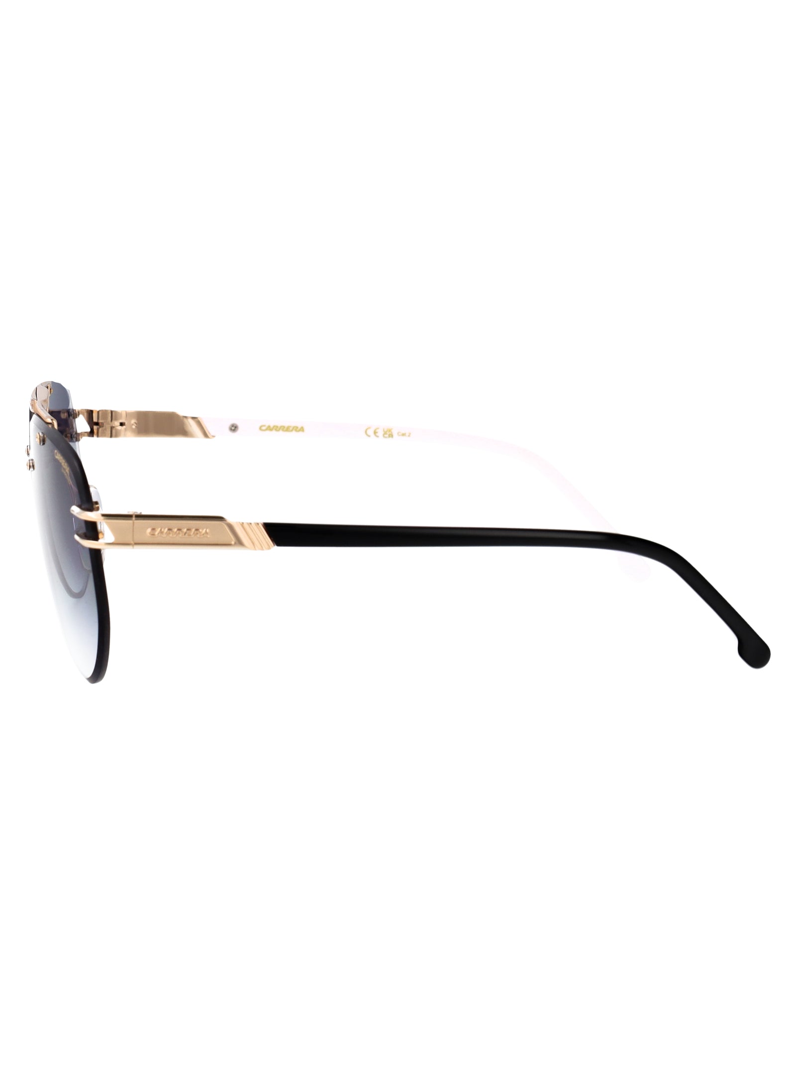 Carrera 1087-S 80s Black White Metal Sunglasses