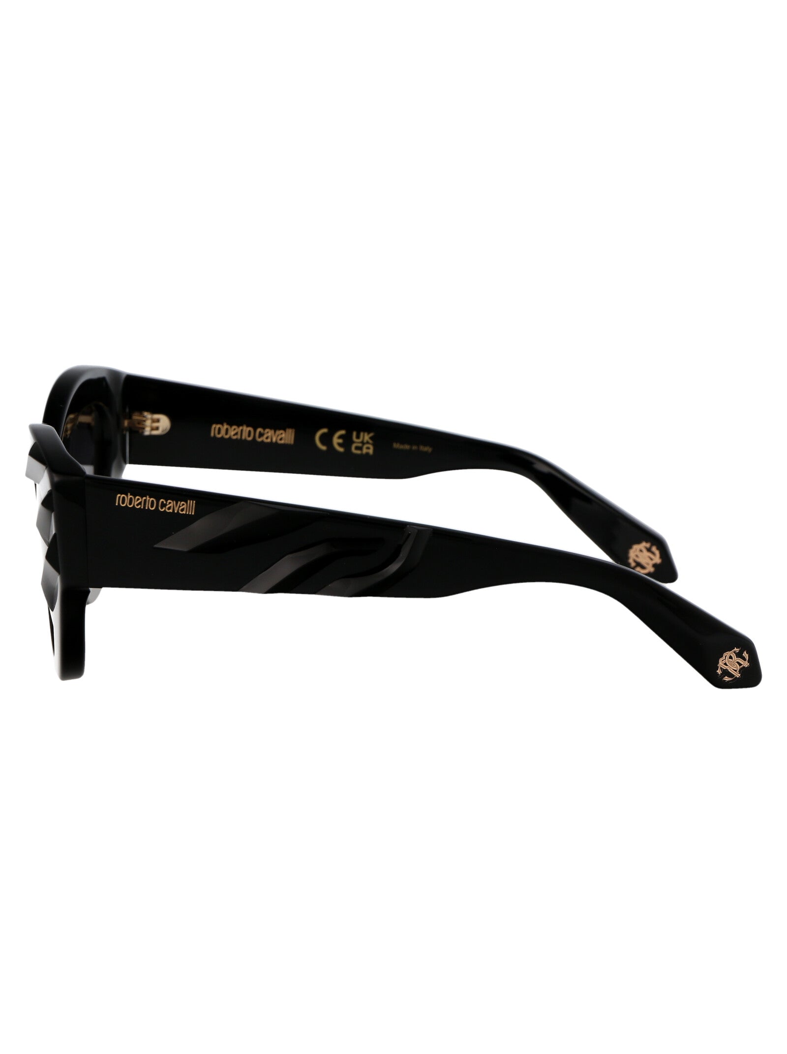 SRC009V 0700 Black Acetate Sunglasses
