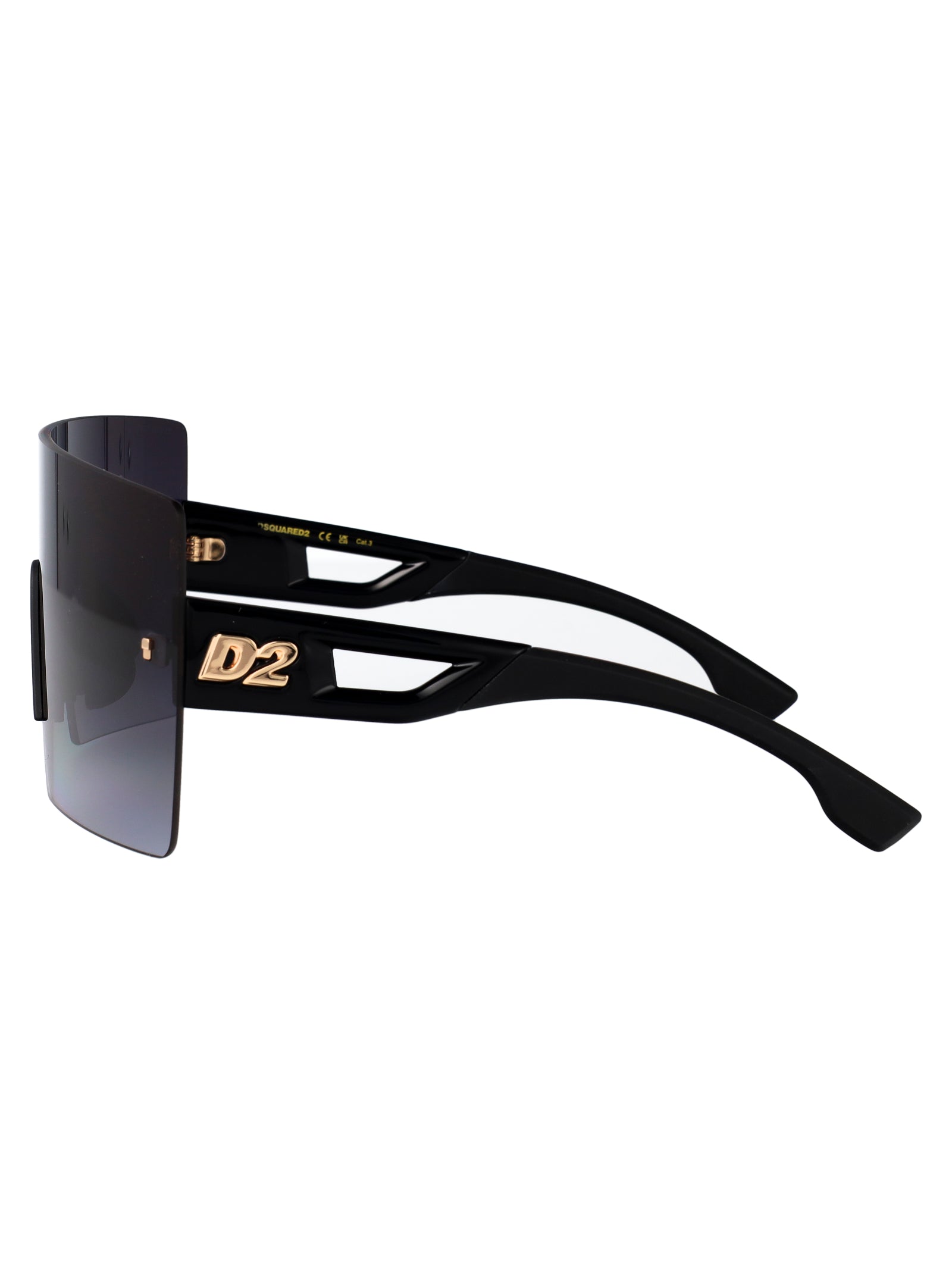 D2 0126-S Black Polyester Sunglasses
