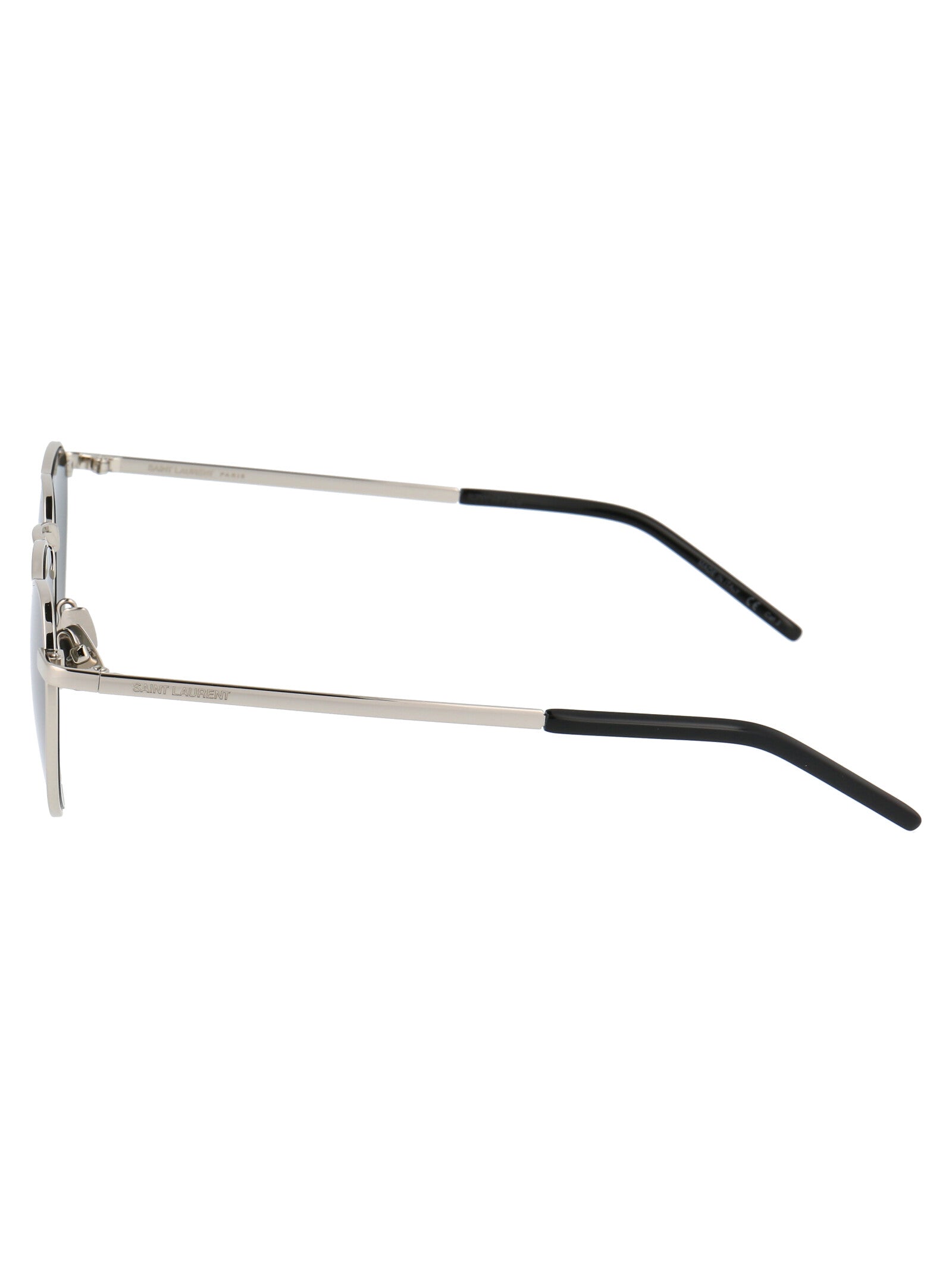 Sl 301 Loulou 001 Silver Grey Metal Sunglasses