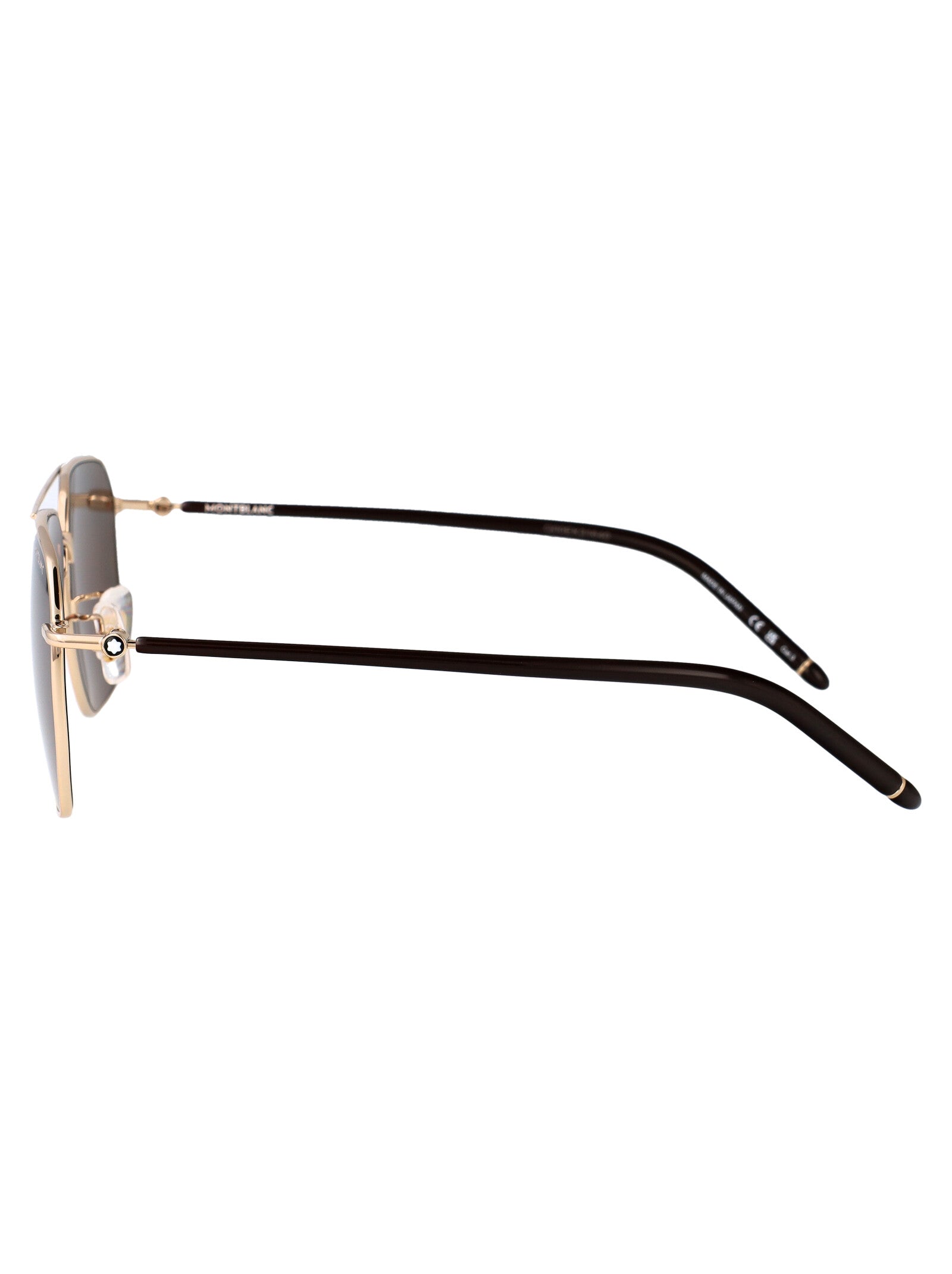 Gold-brown-brown Injected Sunglasses