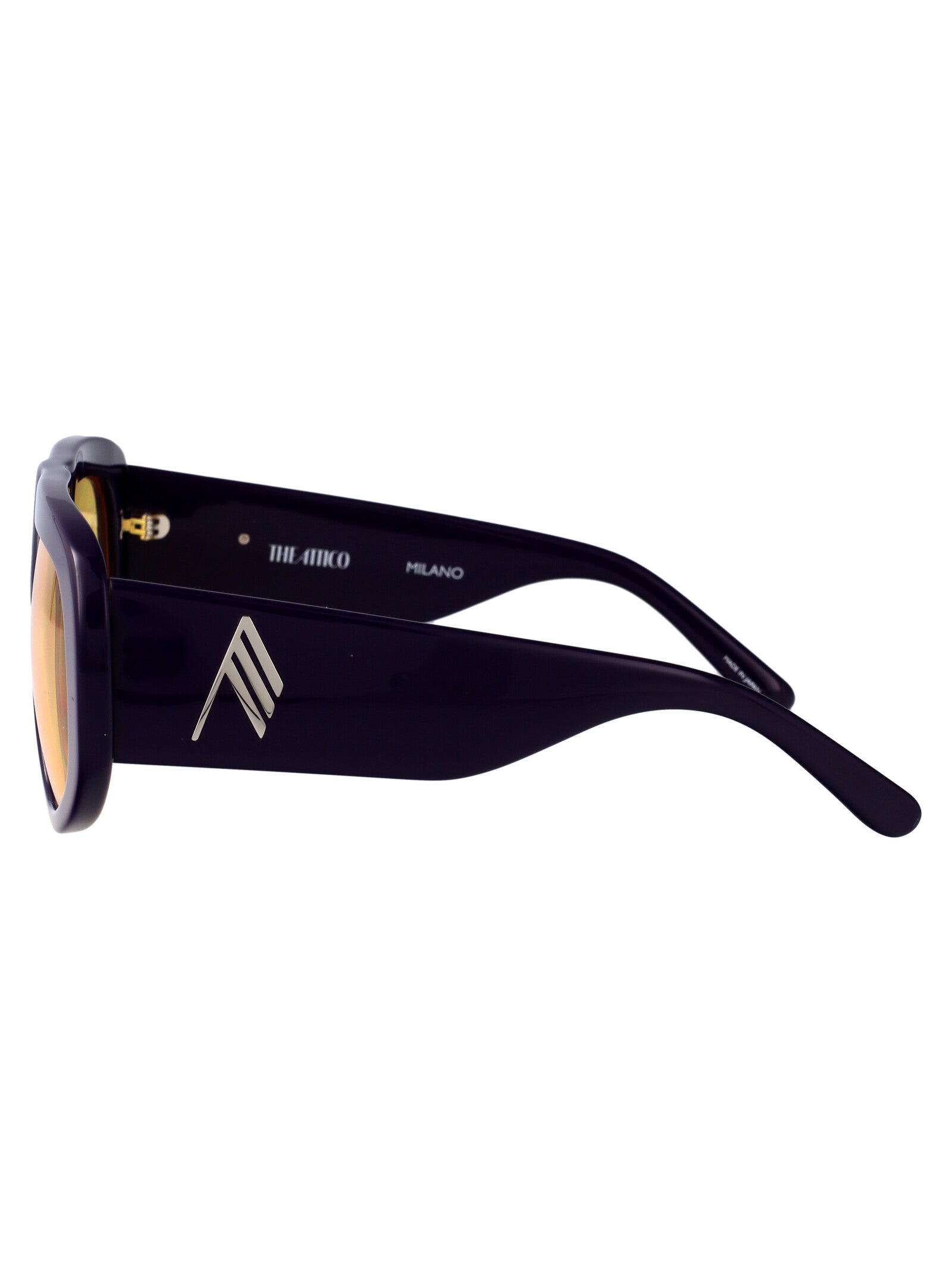 Attico57c2sun C2 Purple/silver/yellow Acetate Sunglasses