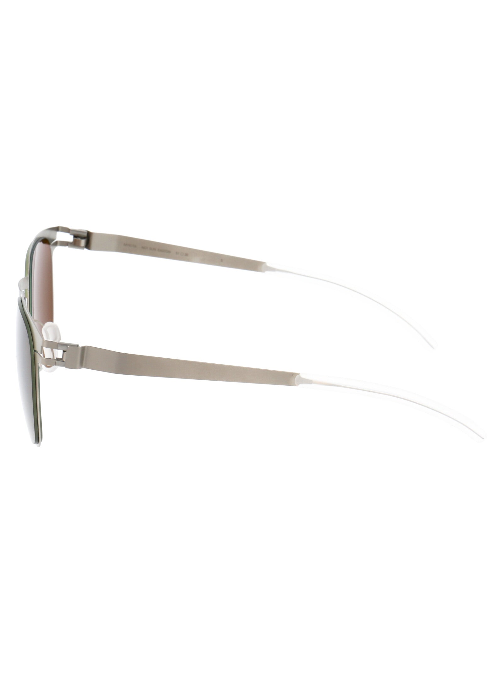 Matte Silver Metal Sunglasses