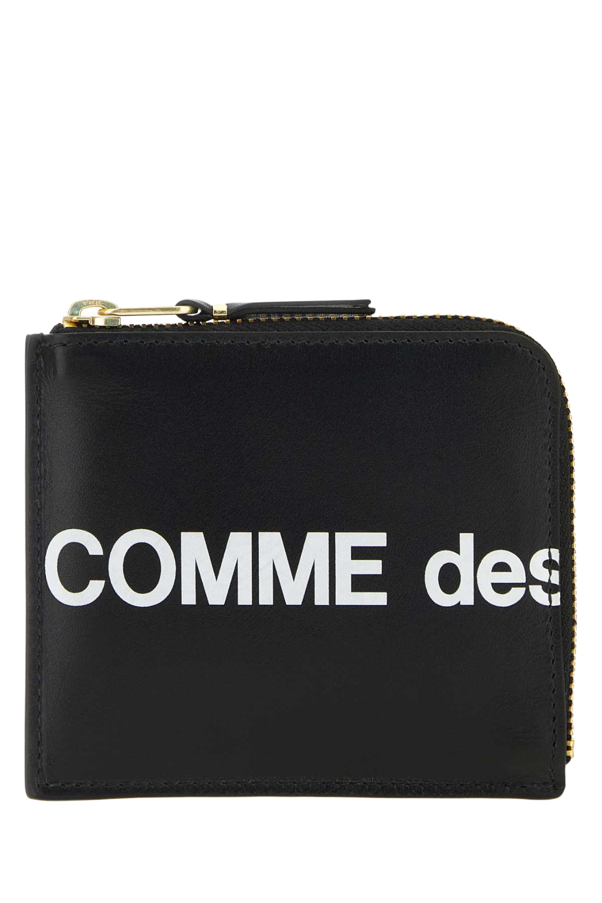 Black Leather Coin Case Portafogli