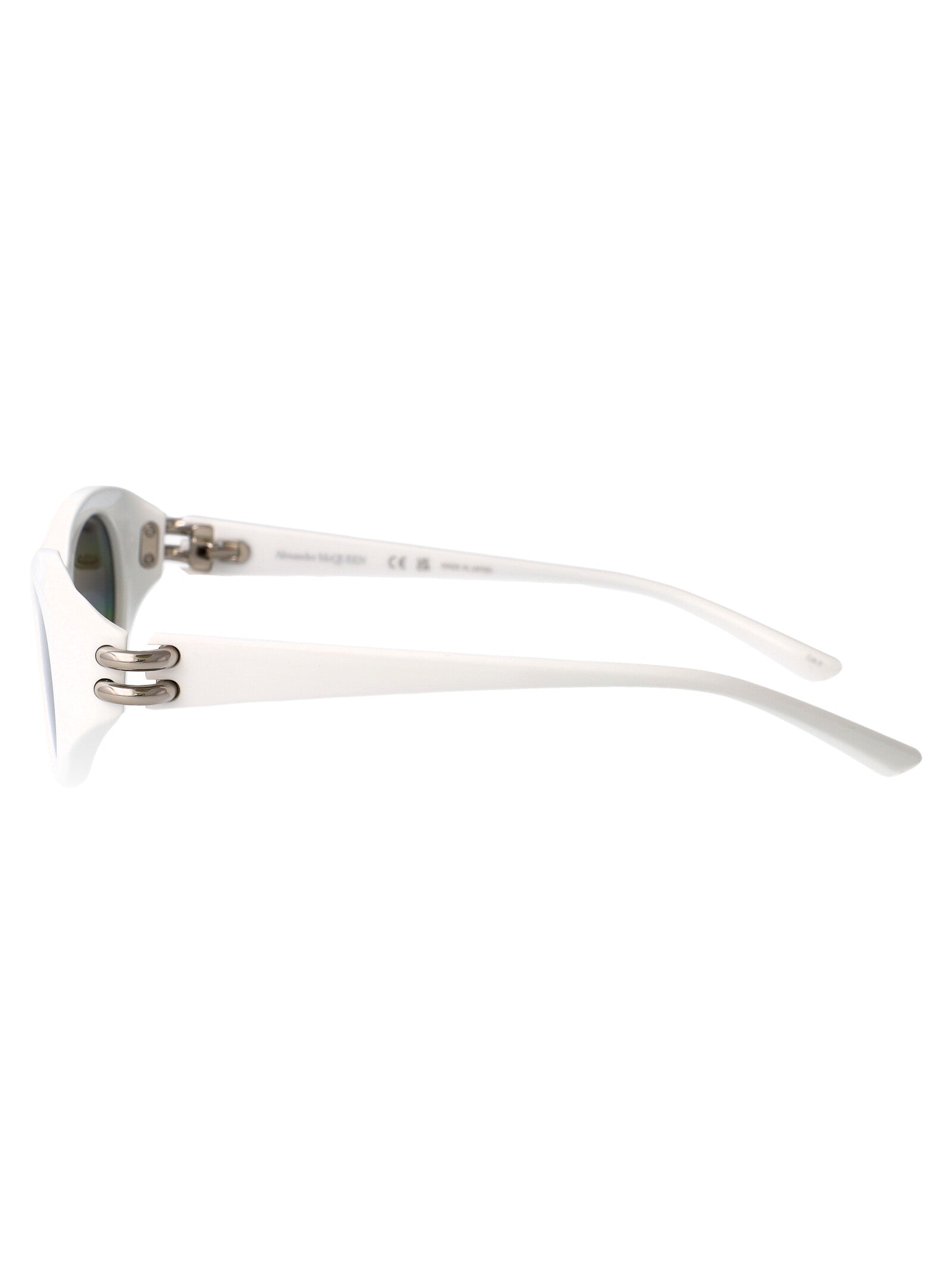 Am0469s 004 White-white-silver Injected Sunglasses