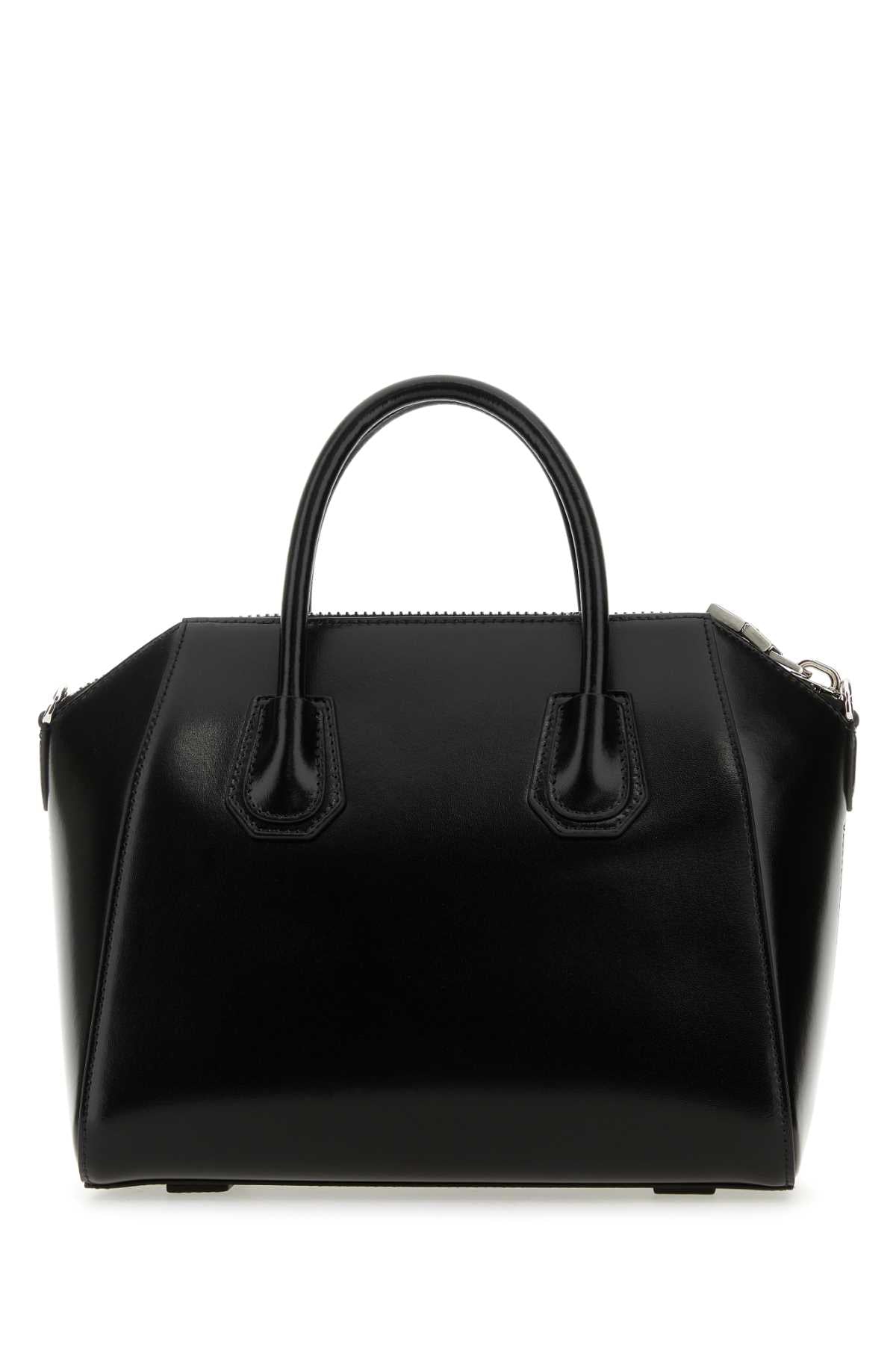 Black 100 % Calf Leather Borse A Mano