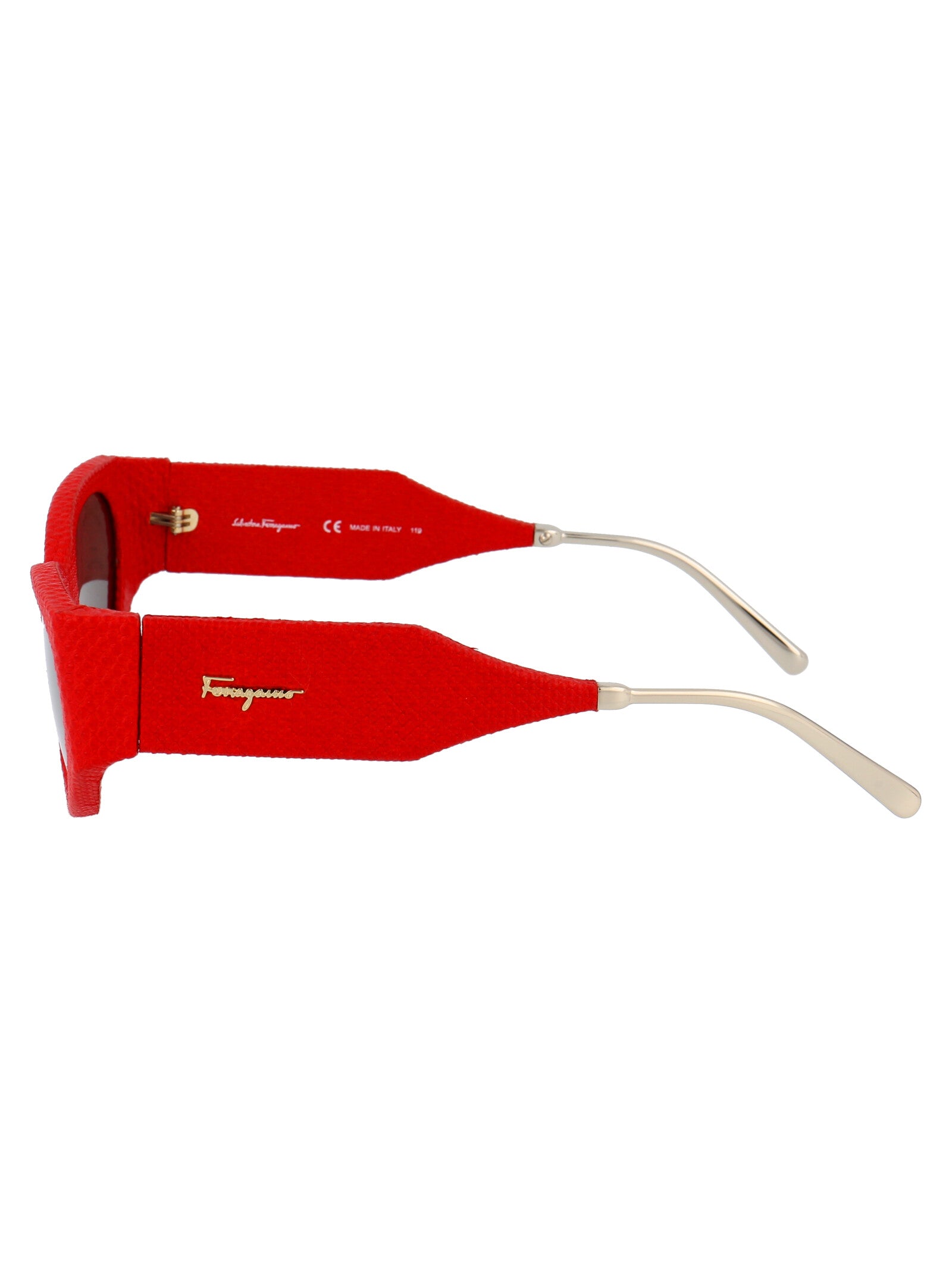 Sf950sl 647 Red Karung Leather Sunglasses
