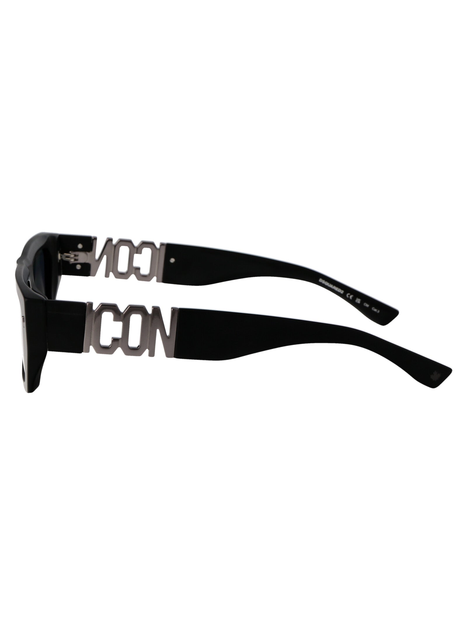 Icon 0011-S 003 Matte Black Acetate Sunglasses