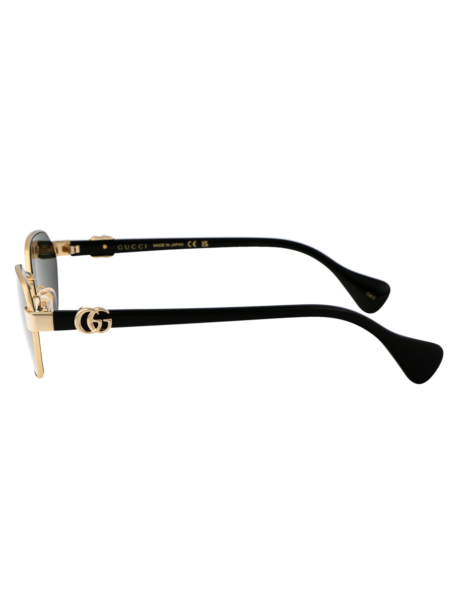 001 Gold Black Grey Metal Sunglasses
