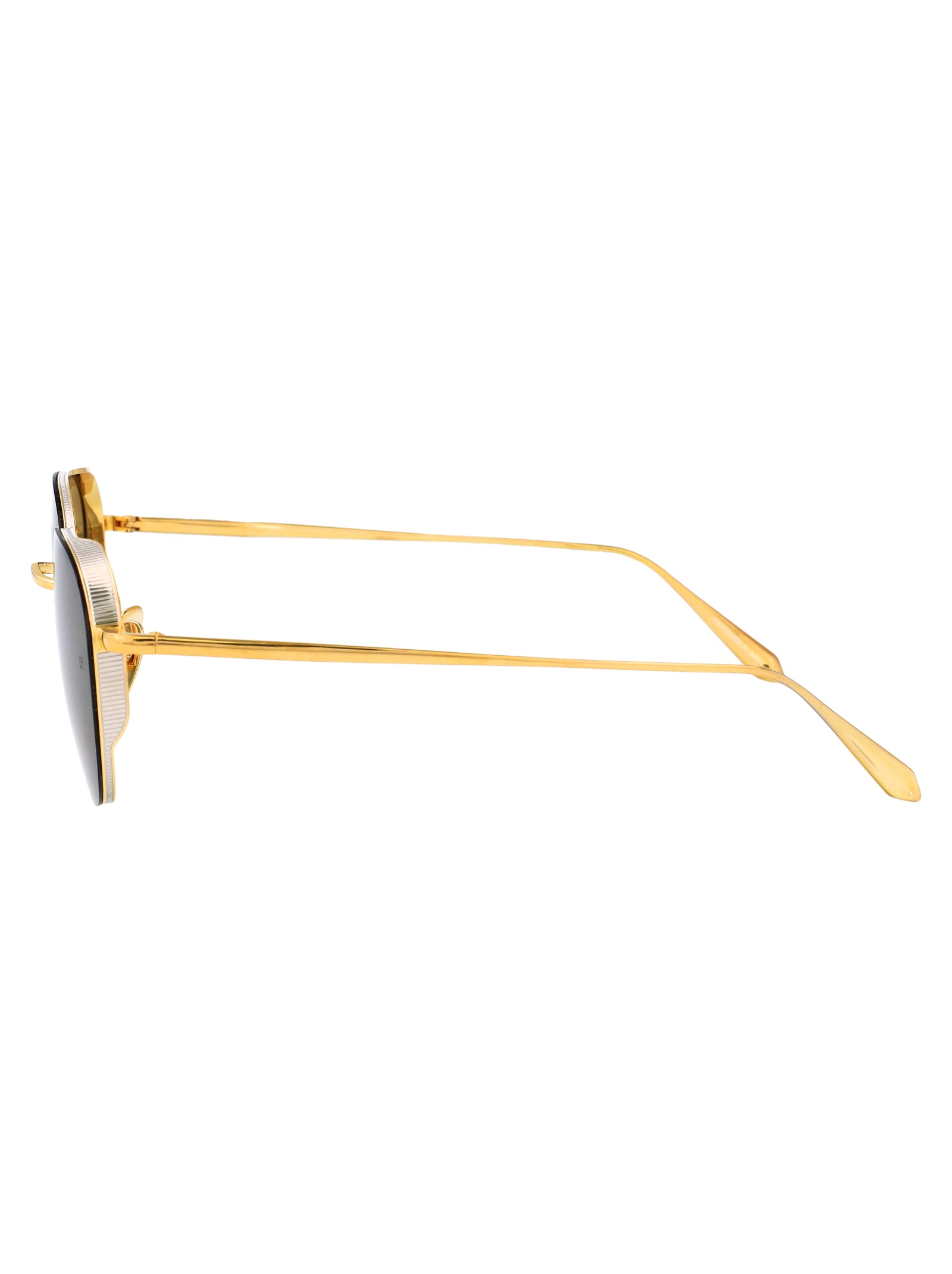Lfl1503c1sun C1 Yellowgold/whitegold/green Titanium Sunglasses