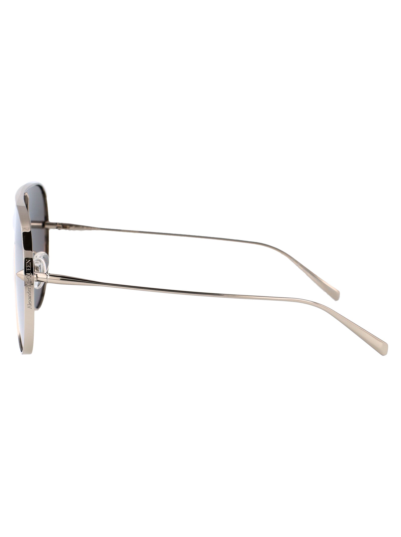 Silver-silver-silver Metal Sunglasses