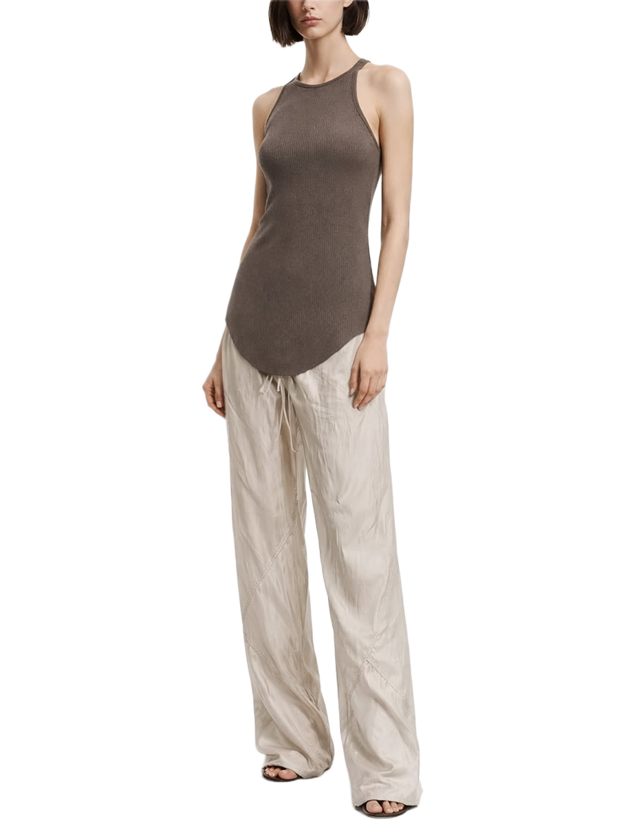 Smanicated Top Dove Viscose Silk Tops