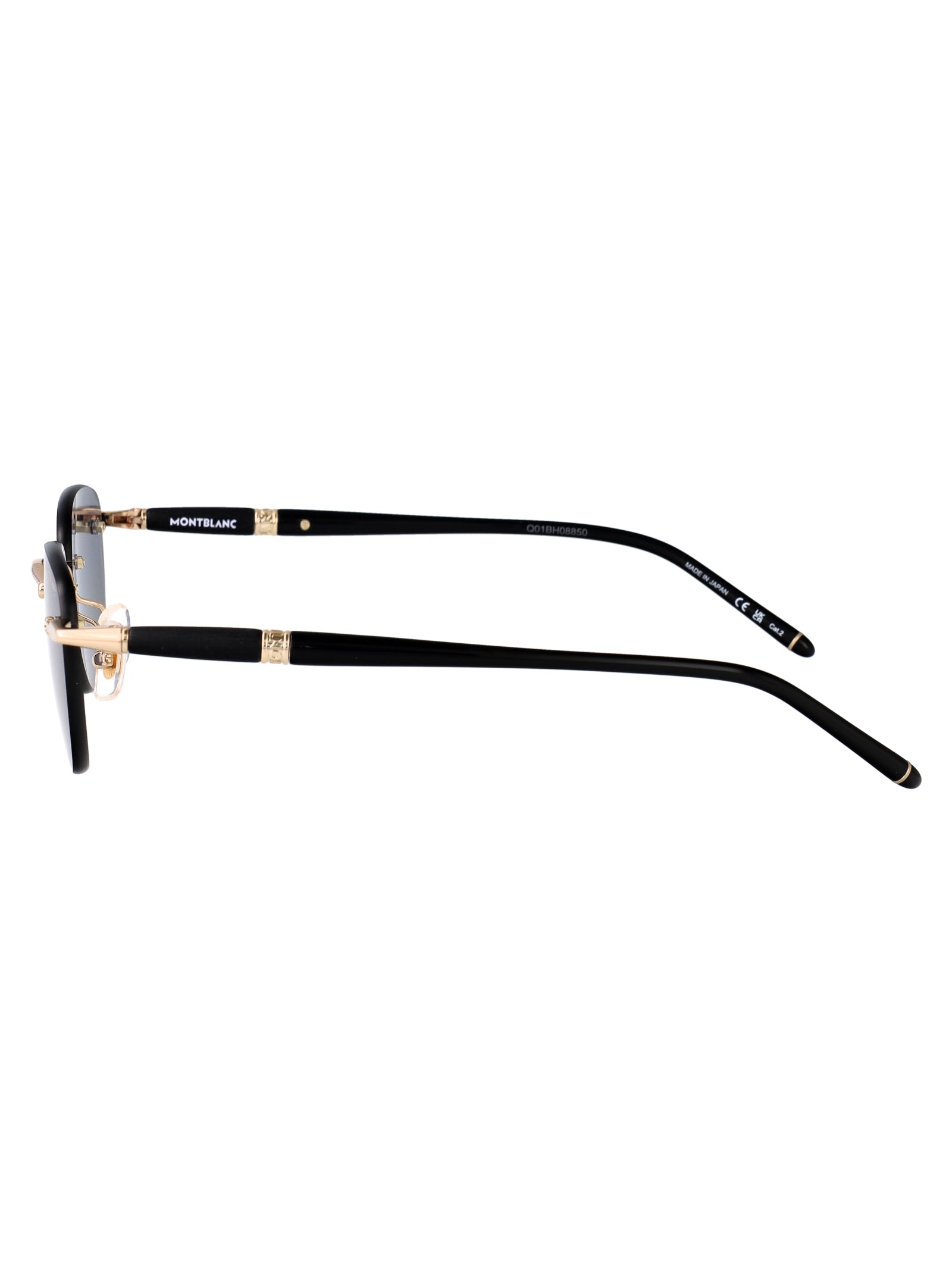 Mb0412s 001 Gold-black-grey Metal Sunglasses