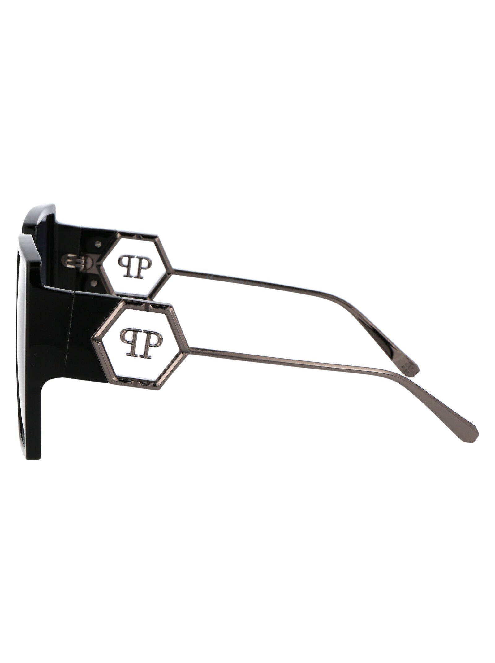 Spp028m 0700 Black Titanium Sunglasses